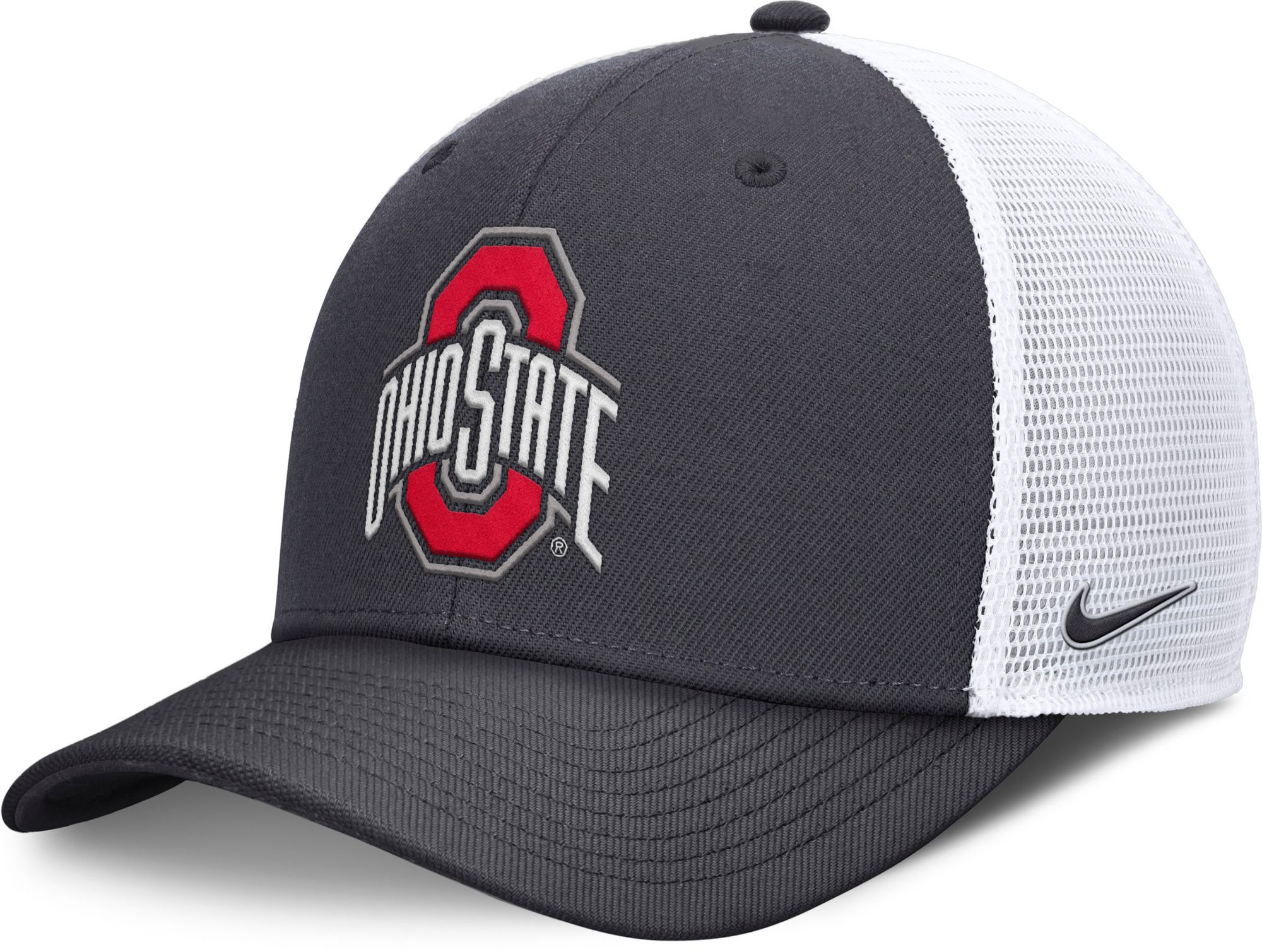 Nike Adult Ohio State Buckeyes Anthracite Rise Logo Trucker Hat product image