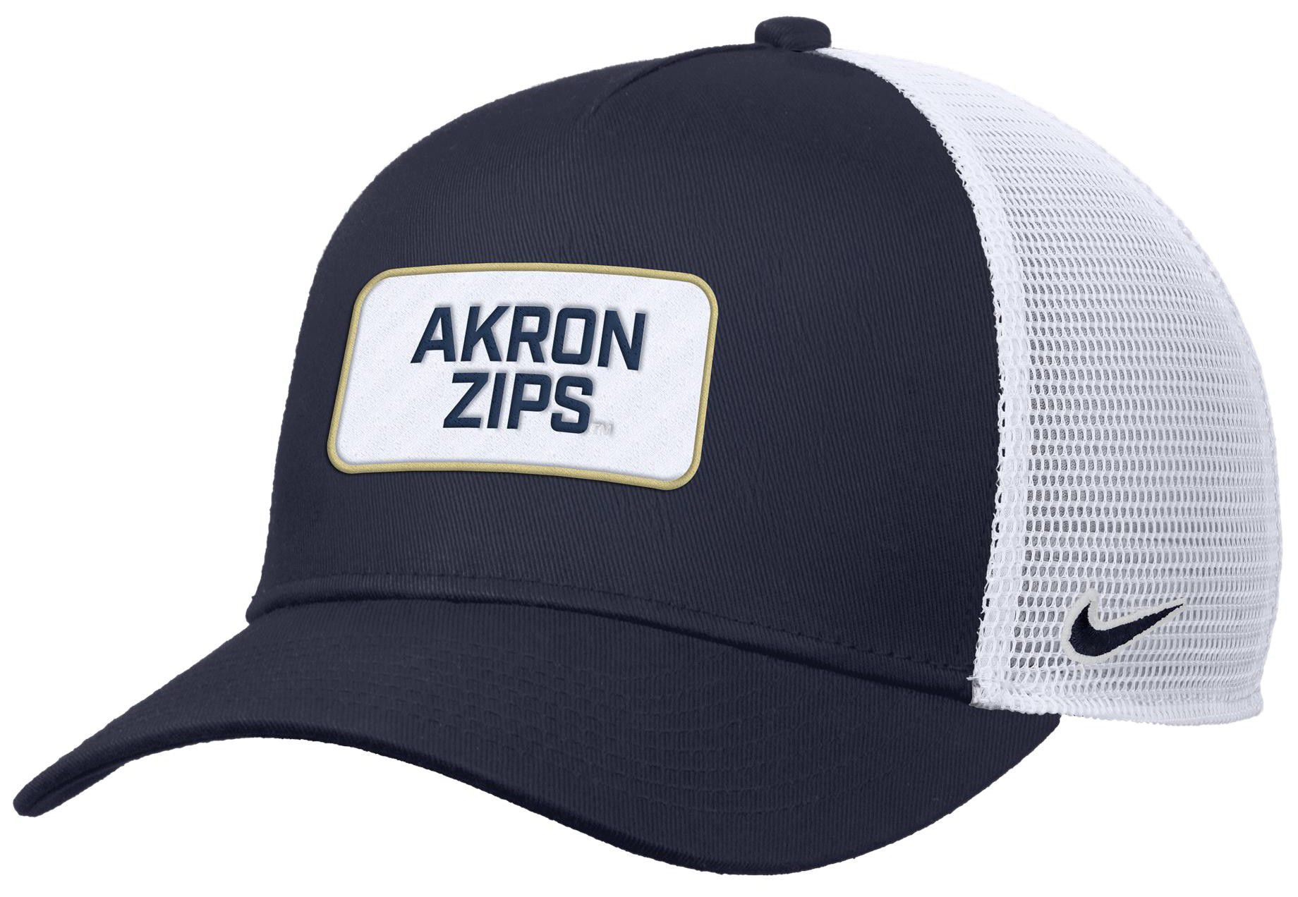Nike Adult Akron Zips Navy Rise Twill Patch Trucker Hat product image