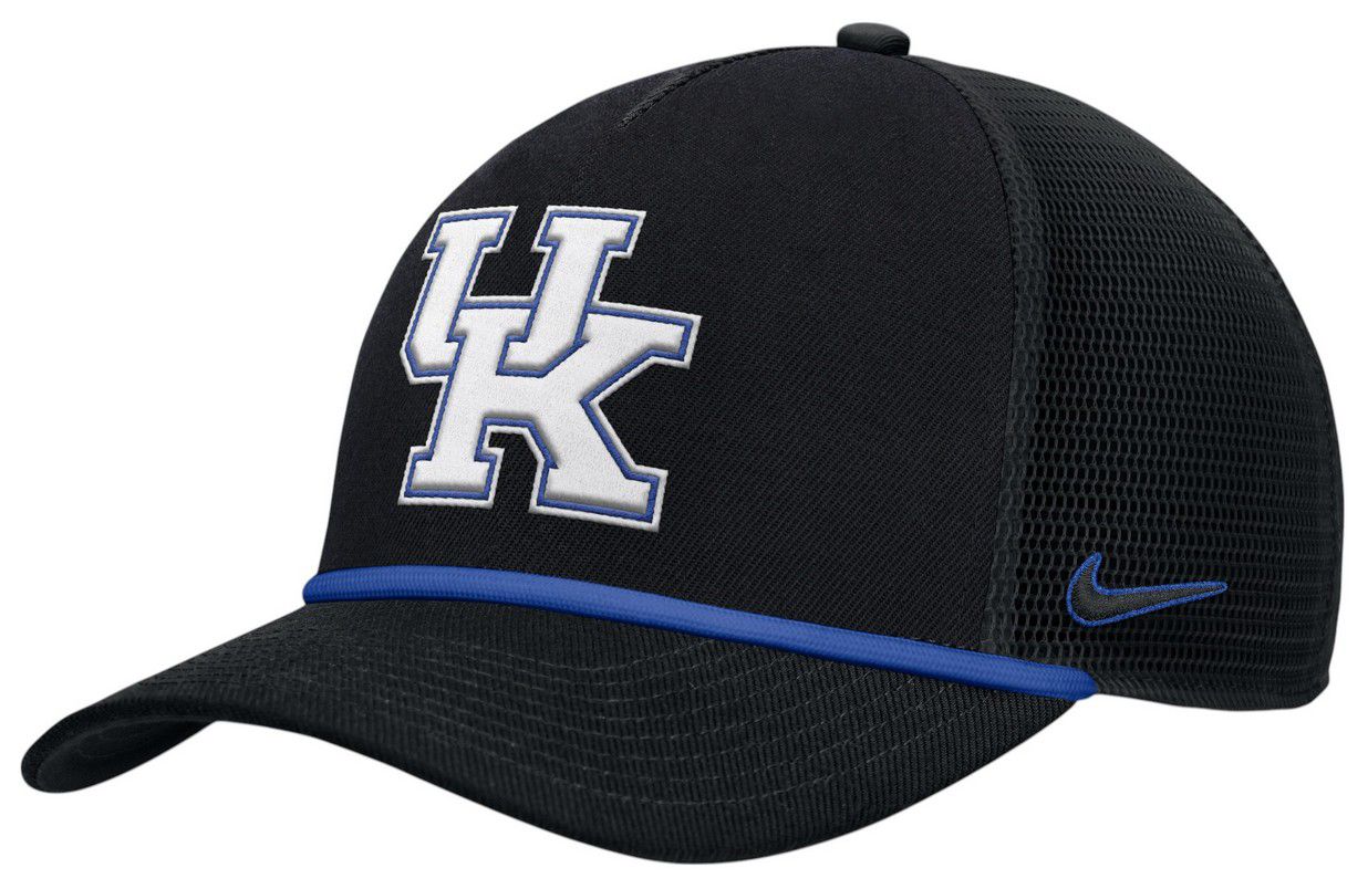 Nike Adult Kentucky Wildcats Black Rope Adjustable Trucker Hat product image