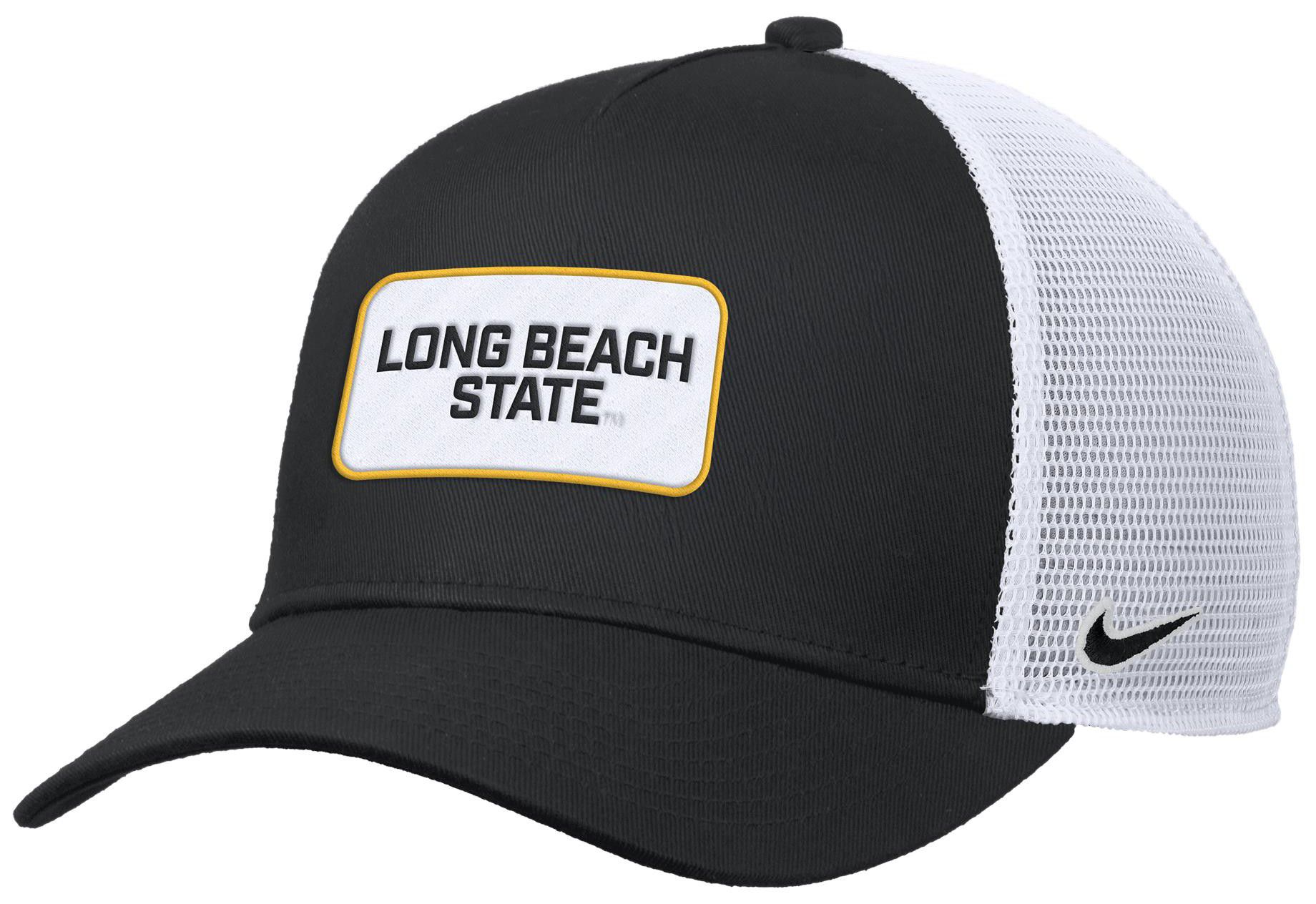 Nike Adult Long Beach State 49ers Black Rise Twill Patch Trucker Hat product image