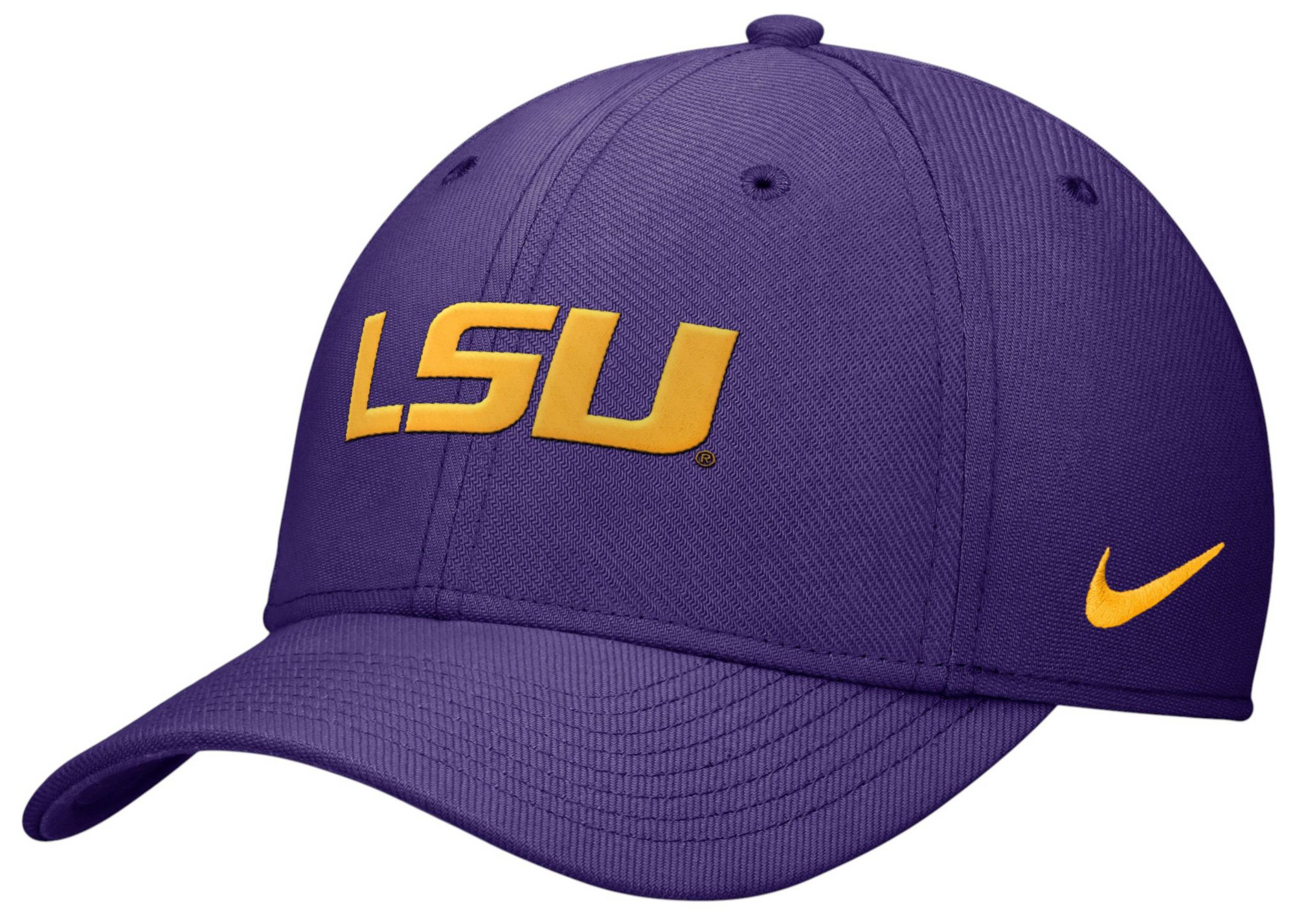 Nike Adult LSU Tigers Purple Swooshflex Hat product image