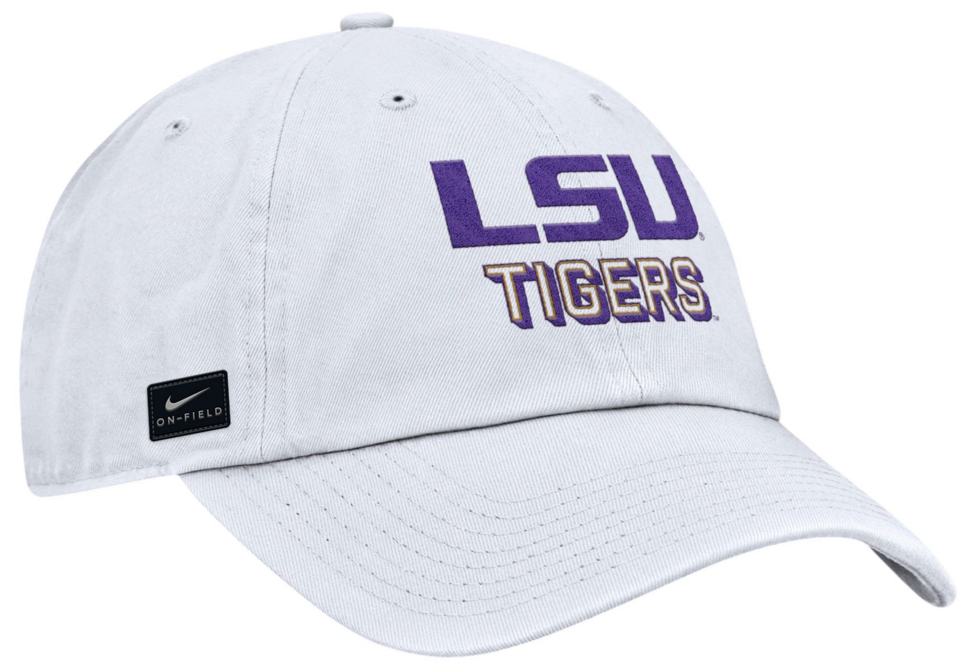 Nike Adult LSU Tigers White Game Day Club Adjustable Hat product image