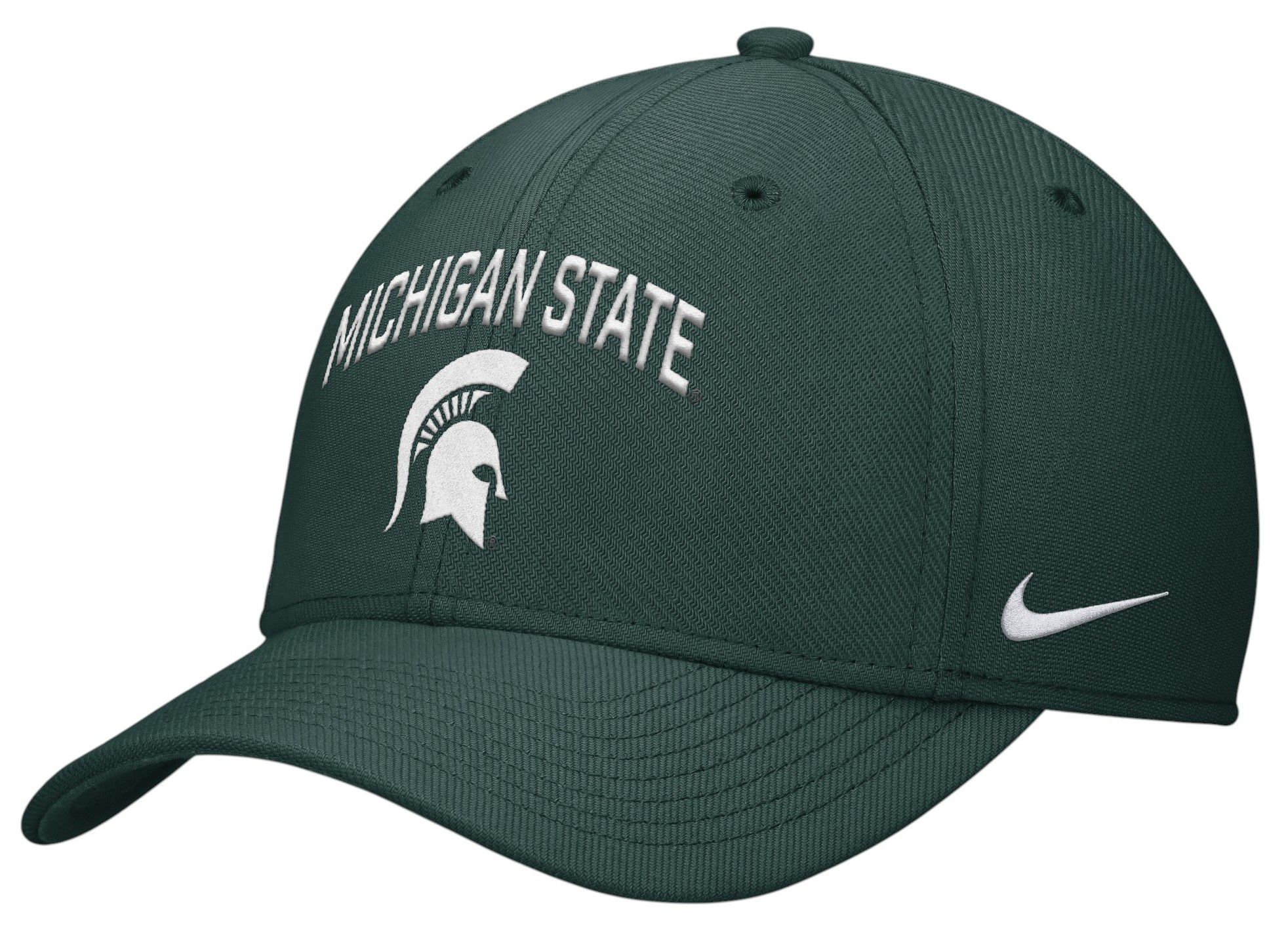 Nike Adult Michigan State Spartans Pro Green Rise Swooshflex Gameday Hat product image