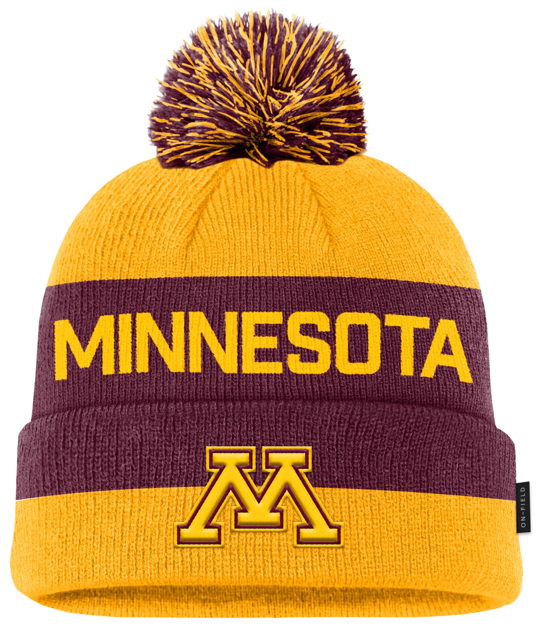 Nike Adult Minnesota Golden Gophers Gold Peak Gameday Sideline Knit Beanie product image