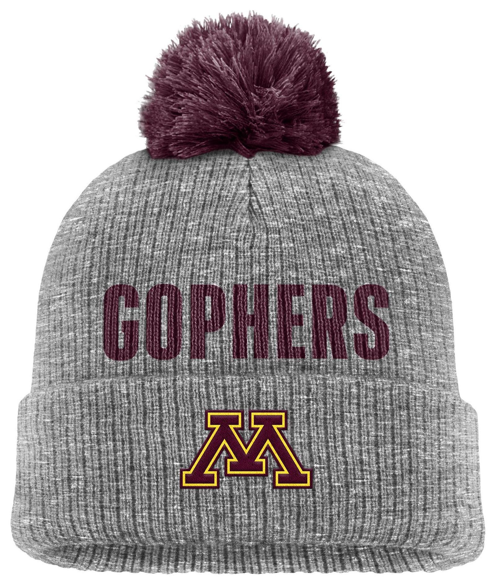Nike Adult Minnesota Golden Gophers Dark Heather Peak Standard Sideline Knit Beanie product image