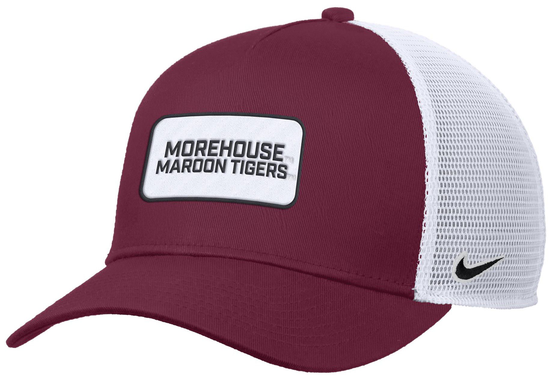 Nike Adult Morehouse College Maroon Tigers Maroon Rise Twill Patch Trucker Hat product image