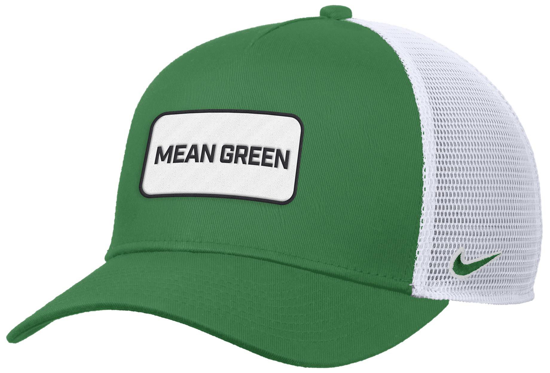 Nike Adult North Texas Mean Green Green Rise Twill Patch Trucker Hat product image