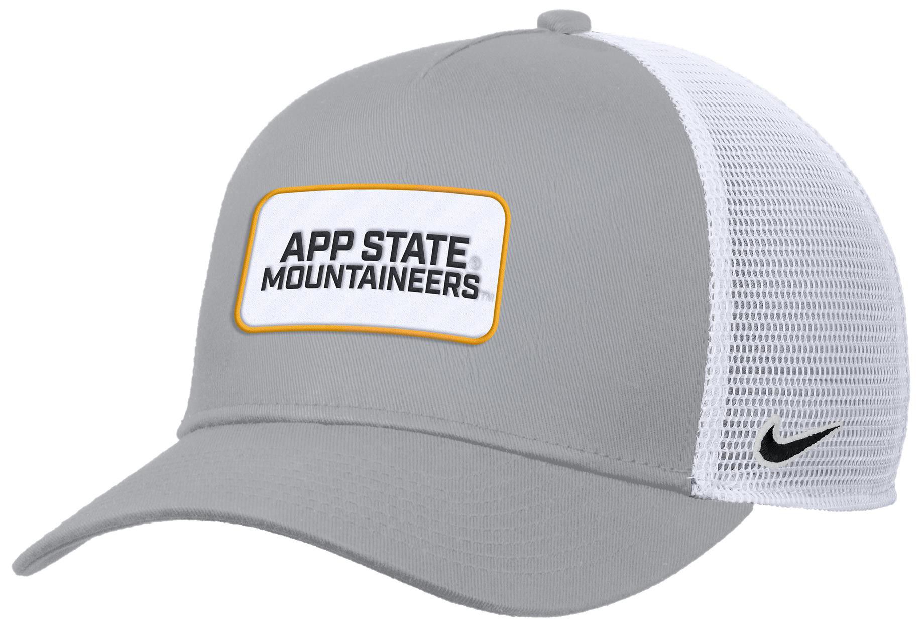 Nike Adult Appalachian State Mountaineers Grey Rise Twill Patch Trucker Hat product image