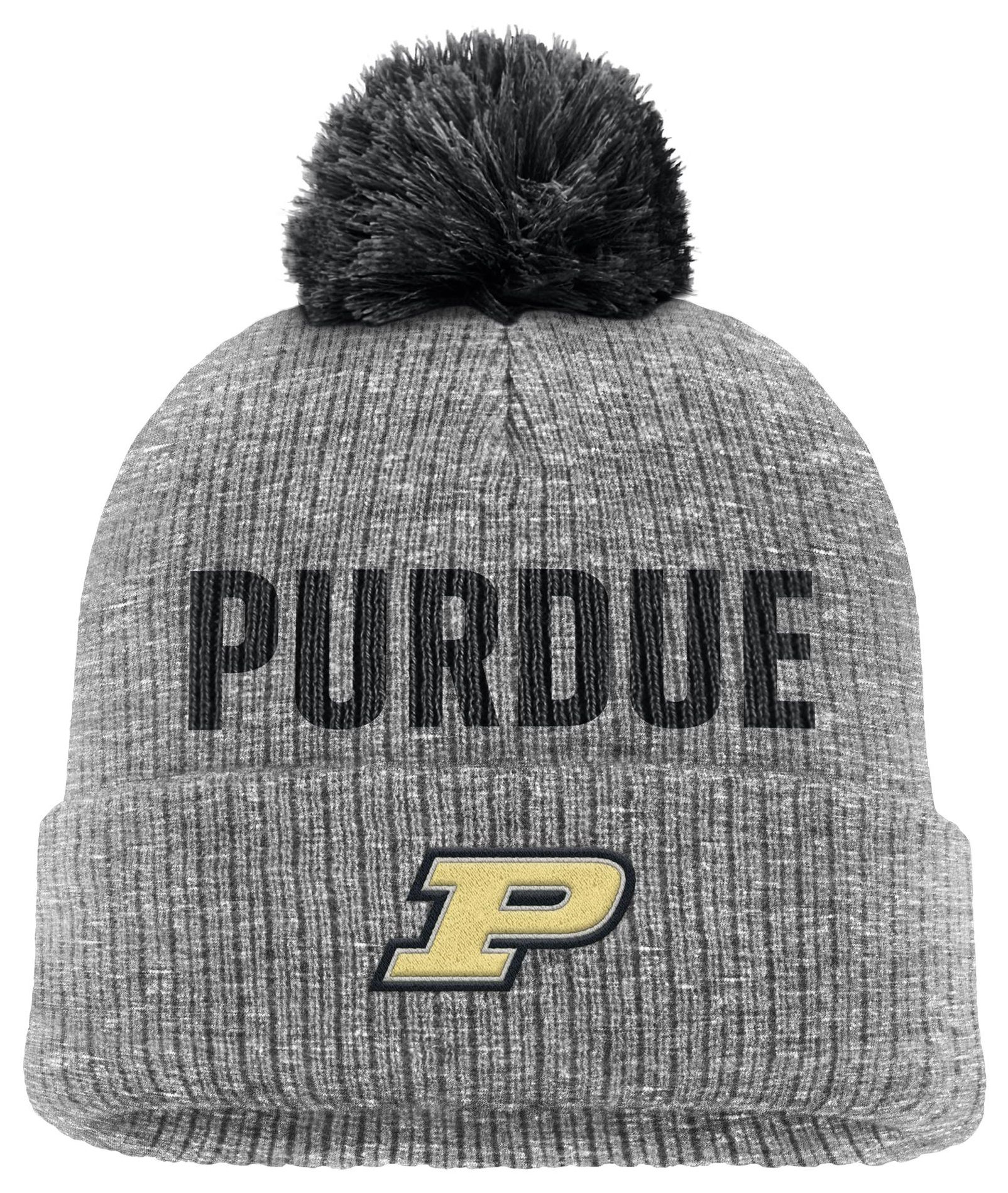 Nike Adult Purdue Boilermakers Dark Heather Peak Standard Sideline Knit Beanie product image