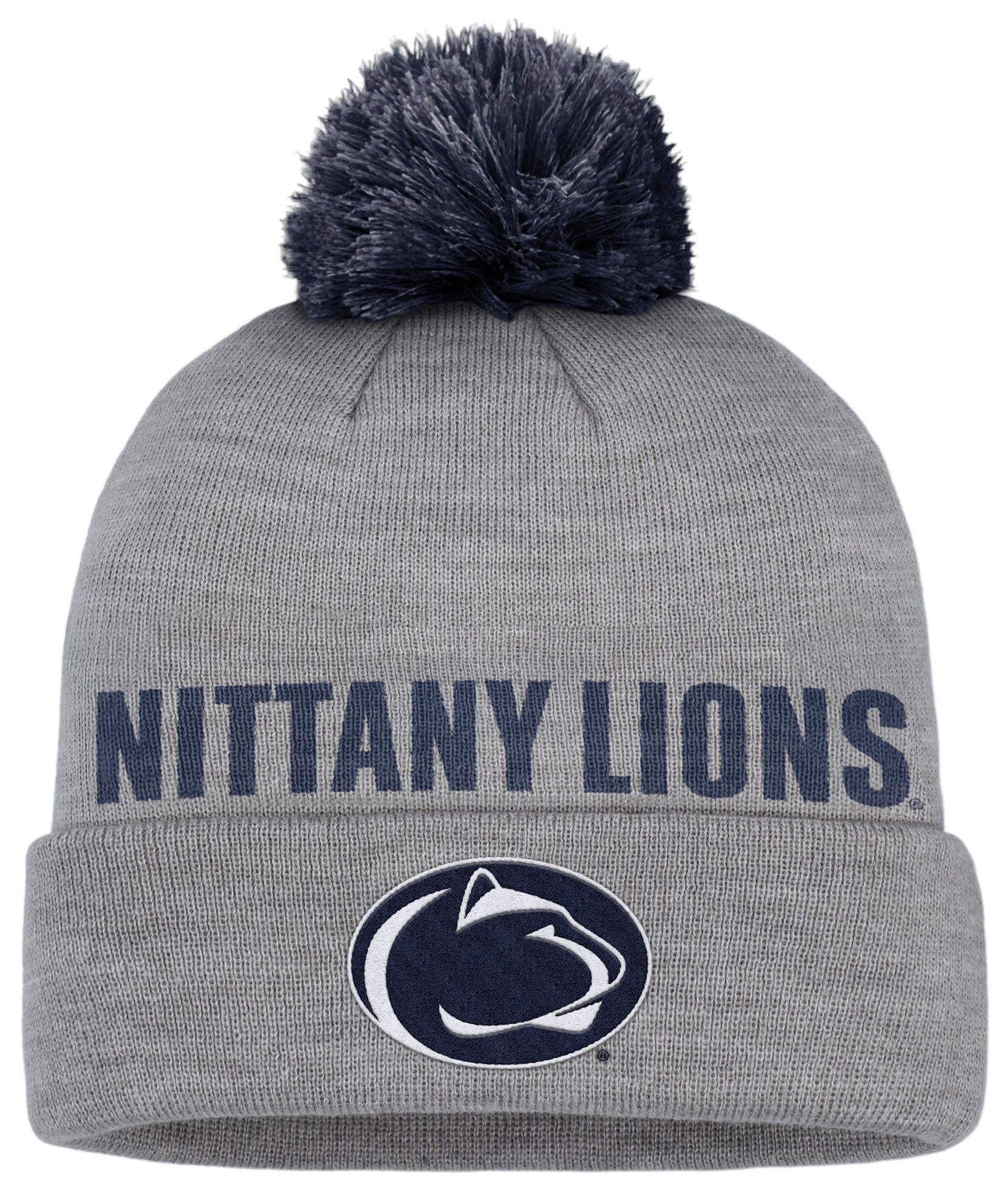 Nike Adult Penn State Nittany Lions Dark Grey Heather Peak Knit Beanie product image