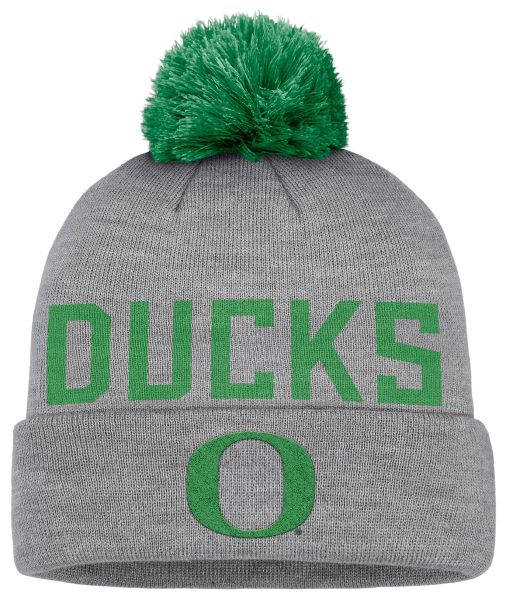Nike Adult Oregon Ducks Dark Grey Heather Peak Knit Beanie product image