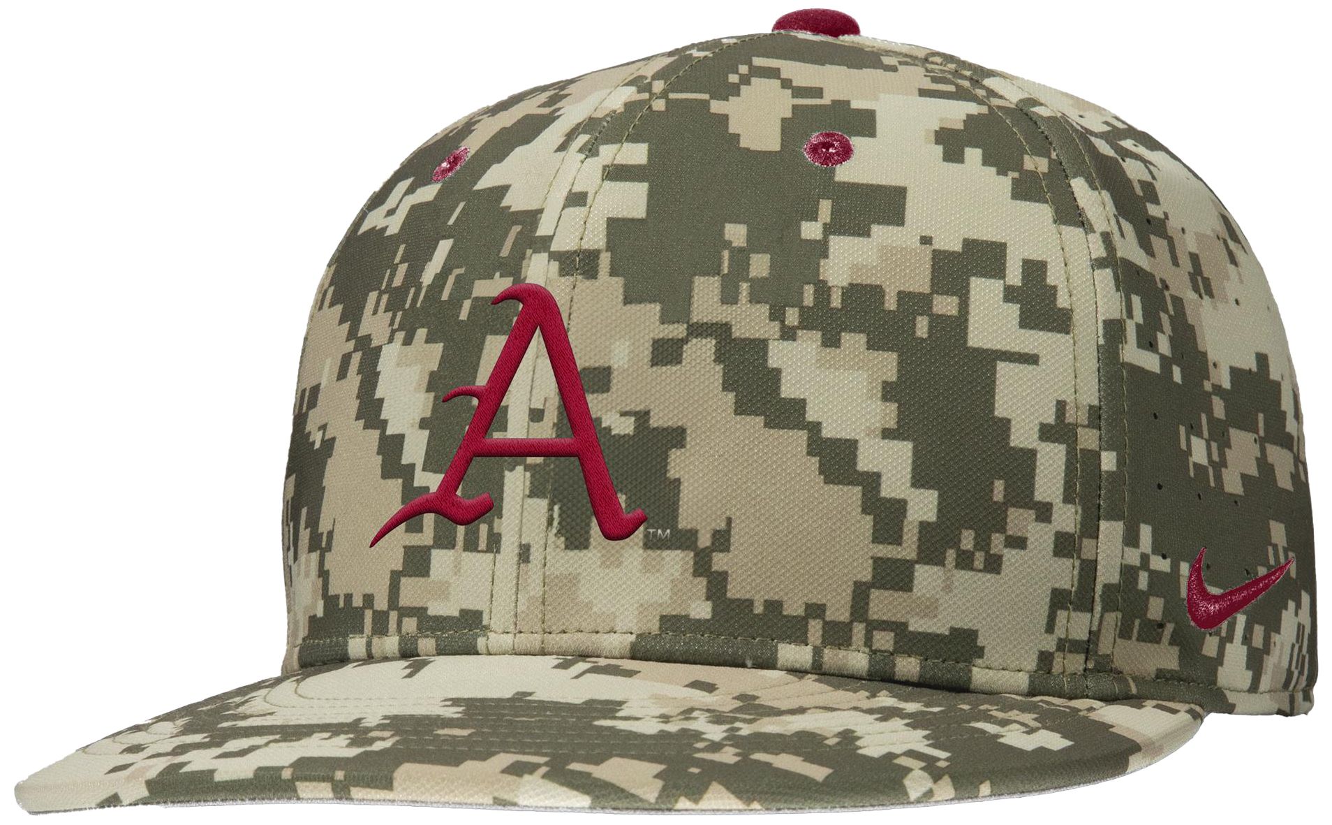 Nike Adult Arkansas Razorbacks Camo Aero Fitted Hat product image