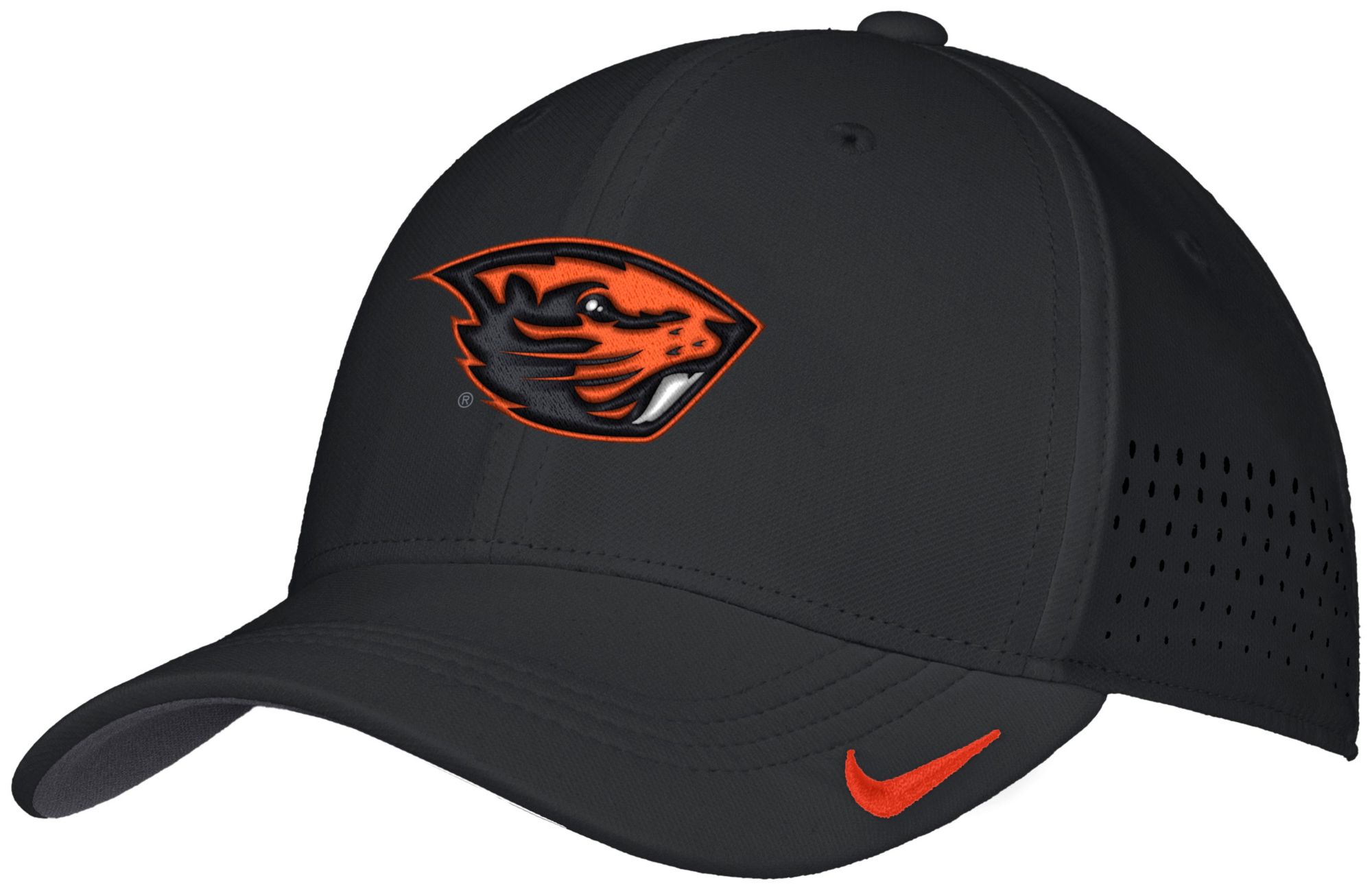 Nike Adult Oregon State Beavers Black Aero Fitted Hat product image