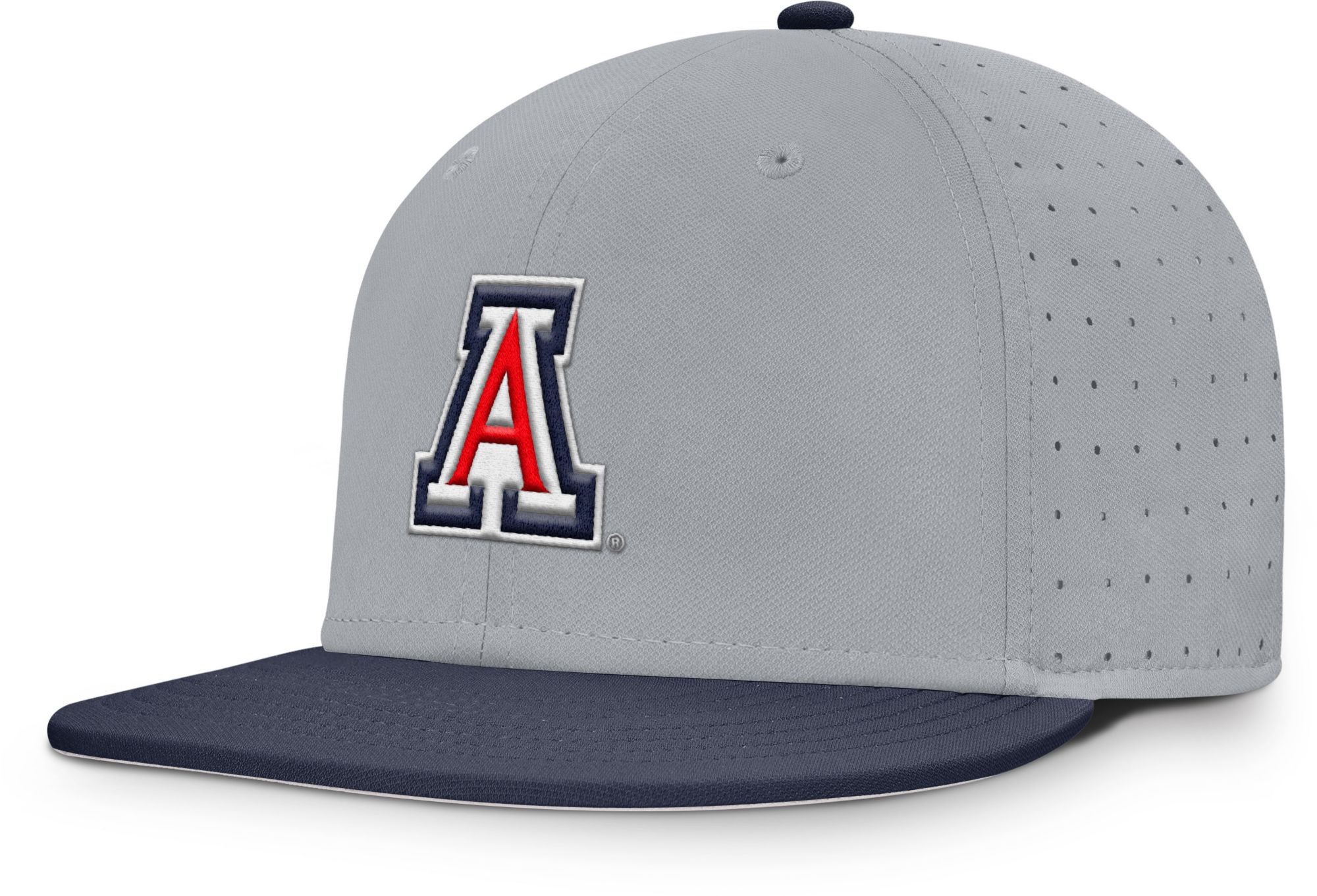 Nike Adult Arizona Wildcats GREY/NAVY Aero Fitted Hat product image