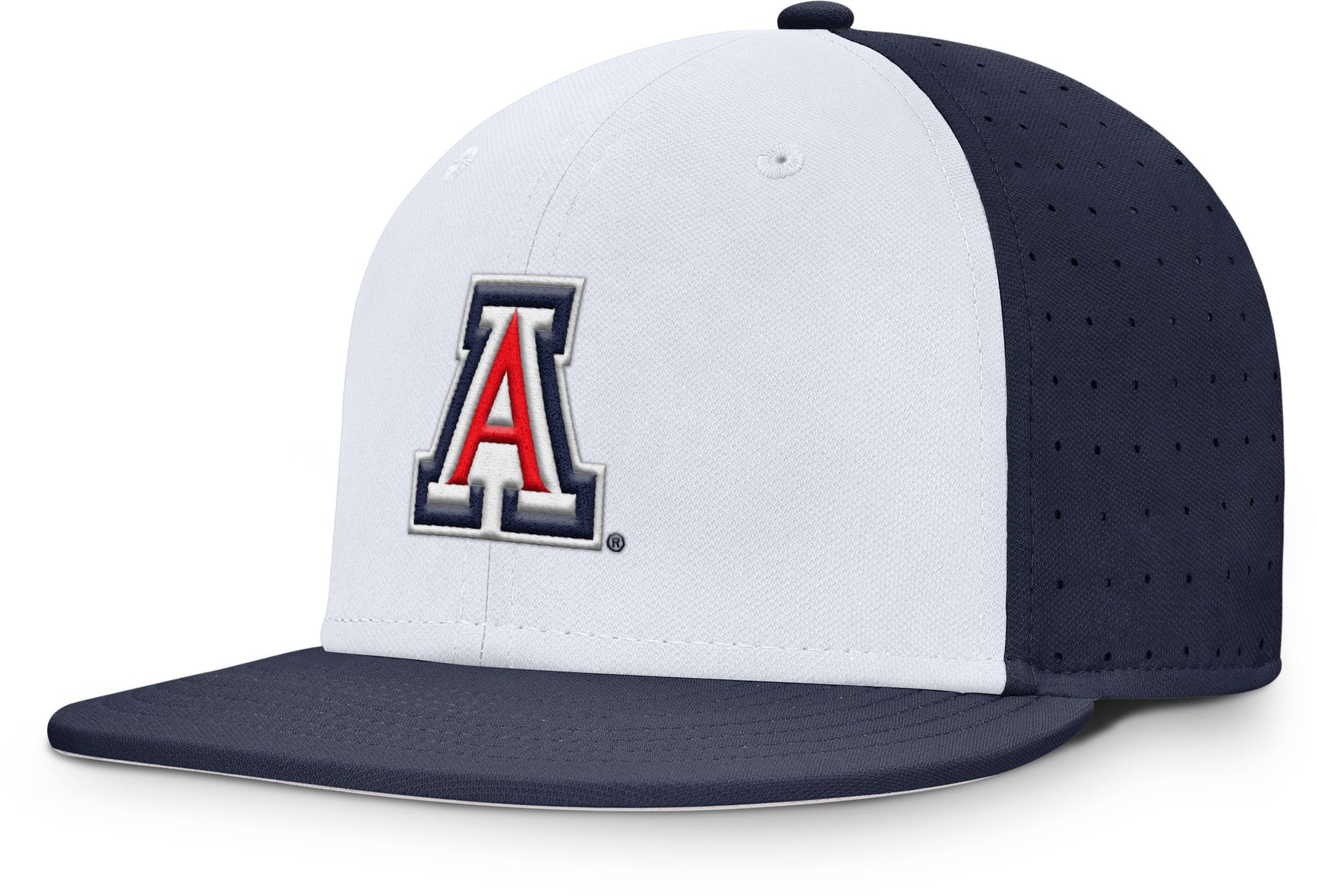 Nike Adult Arizona Wildcats WHITE/NAVY Aero Fitted Hat product image