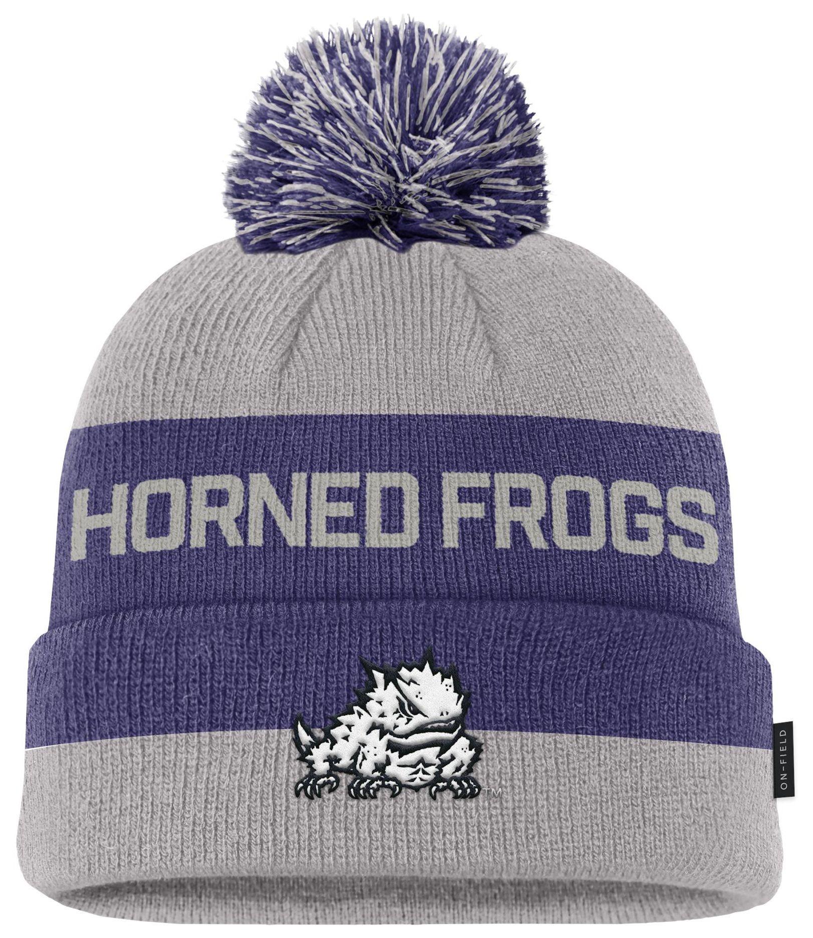 Nike Adult TCU Horned Frogs Grey Peak Gameday Sideline Knit Beanie product image