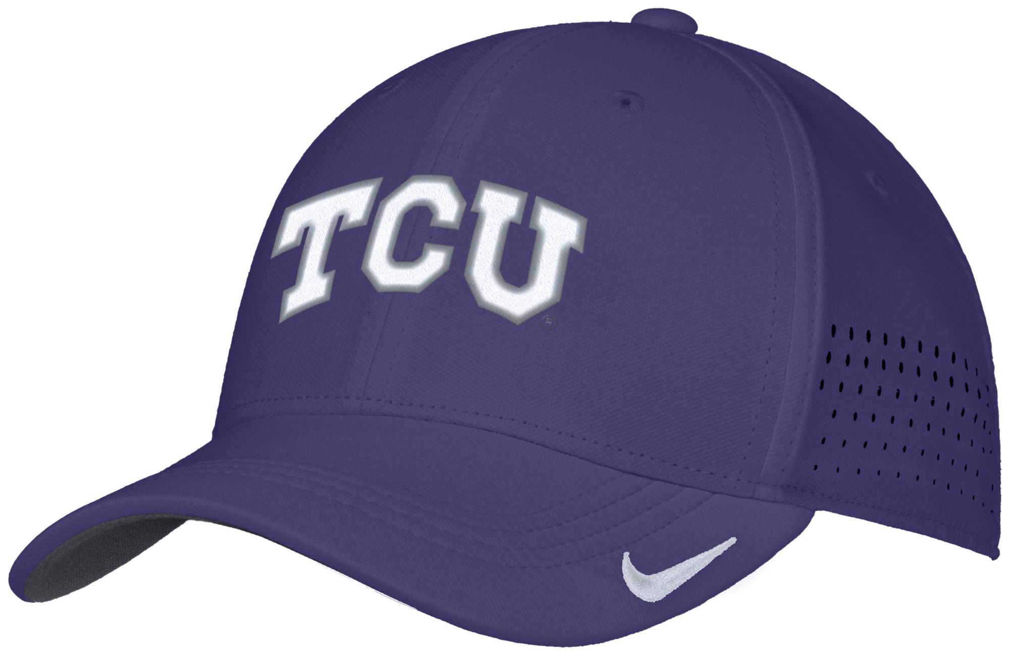 Nike Adult TCU Horned Frogs Purple Aero Fitted Hat product image