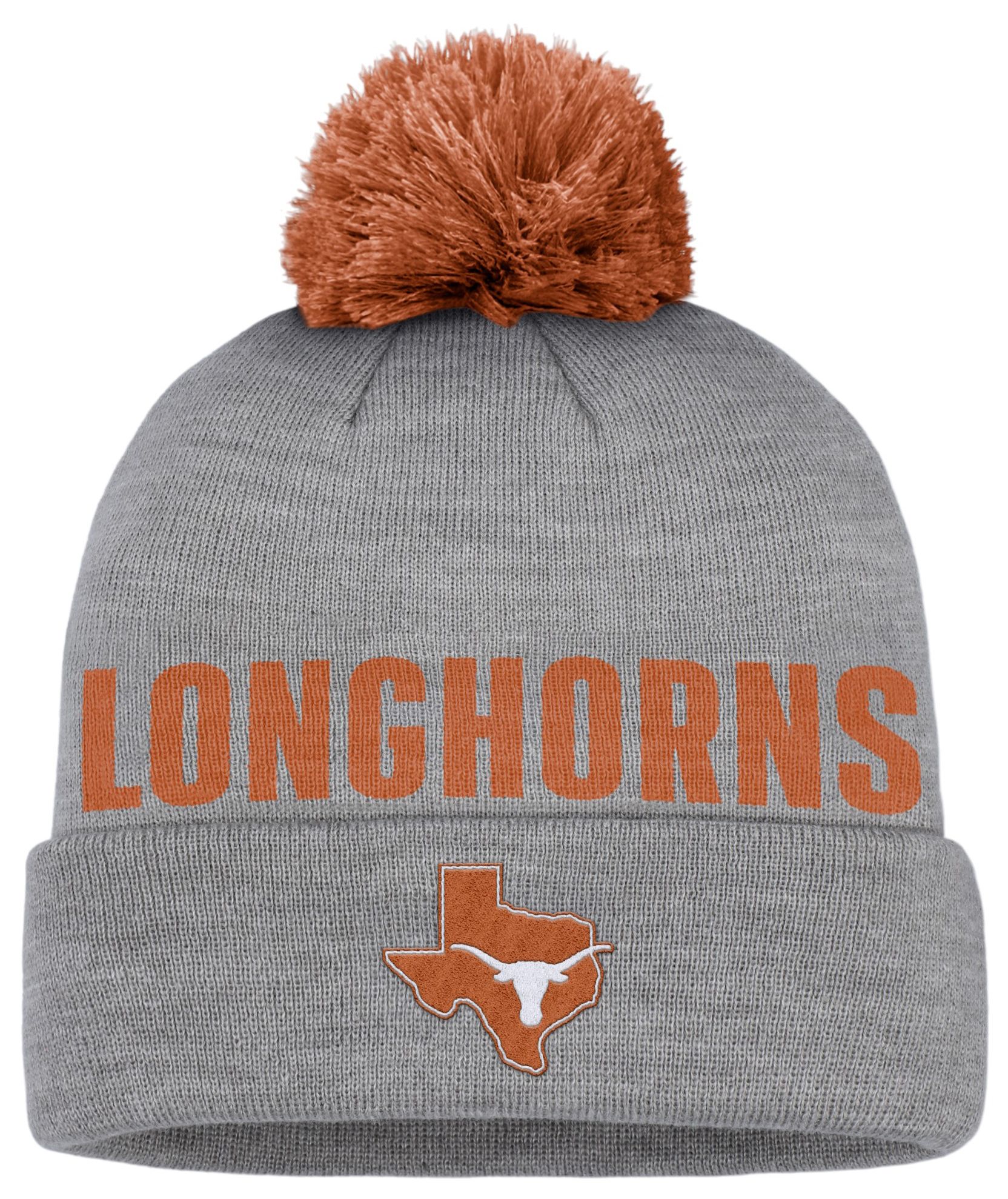 Nike Adult Texas Longhorns Dark Grey Heather Peak Knit Beanie product image