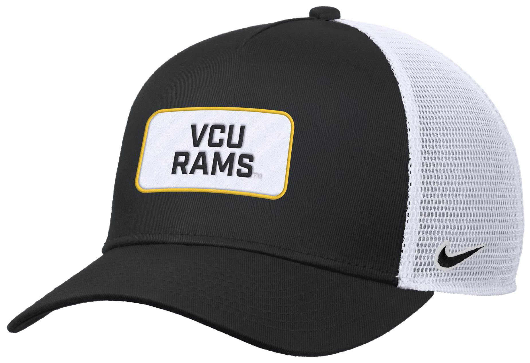 Nike Adult VCU Rams Black Rise Twill Patch Trucker Hat product image