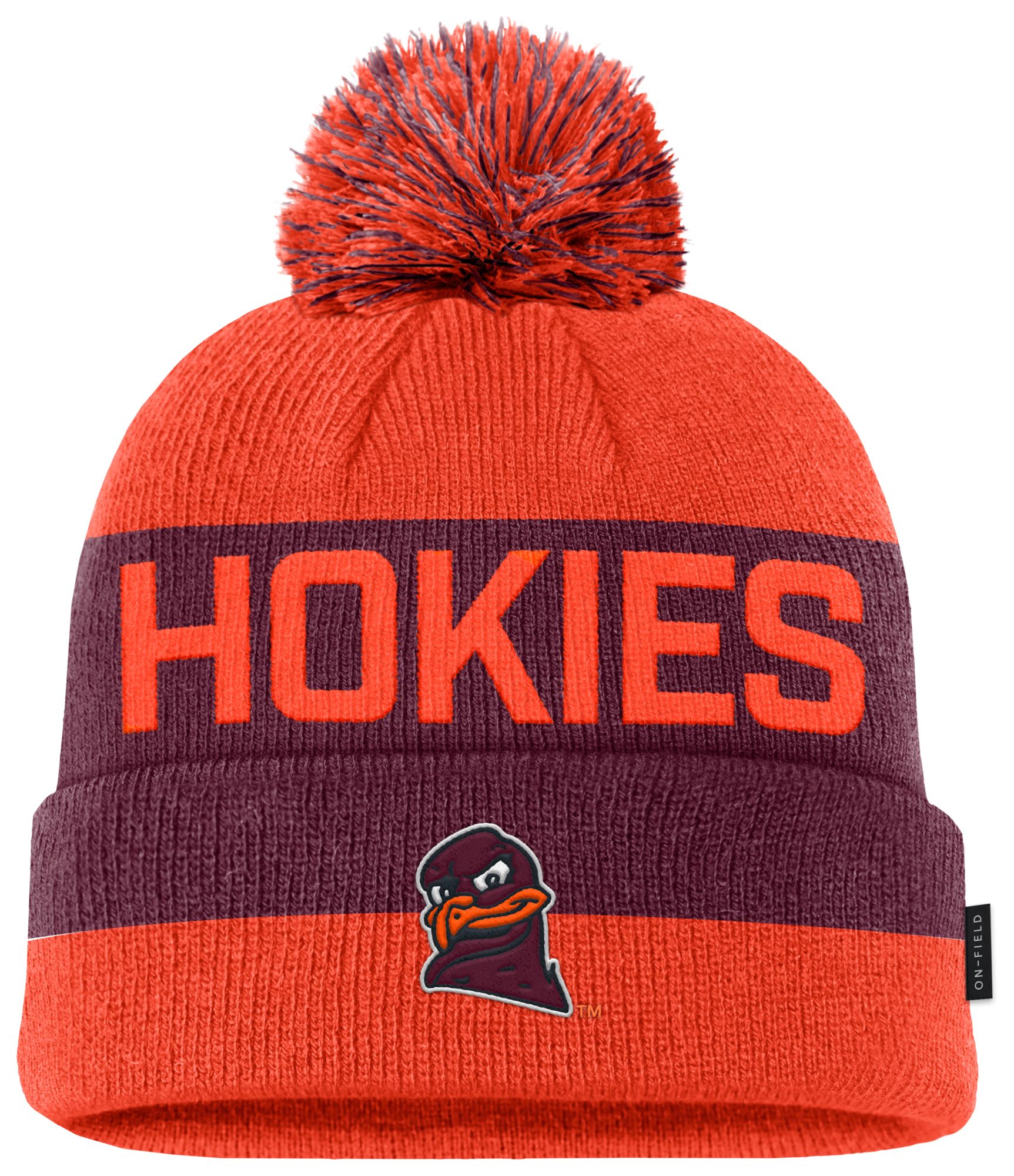 Nike Adult Virginia Tech Hokies Orange Peak Gameday Sideline Knit Beanie product image