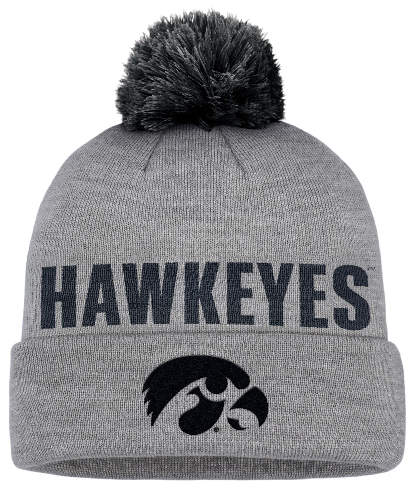 Nike Adult Iowa Hawkeyes Dark Grey Heather Peak Knit Beanie product image