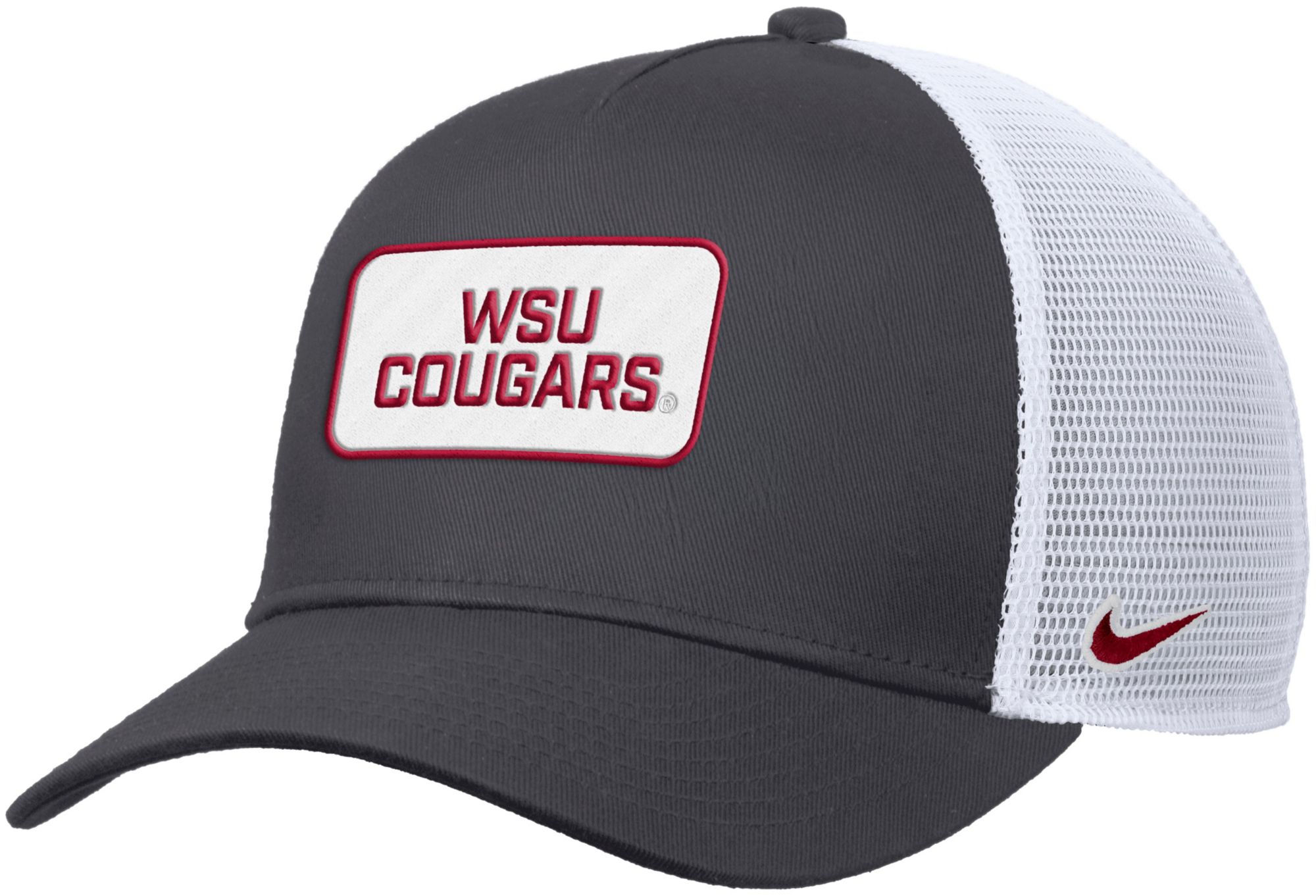 Nike Adult Washington State Cougars Grey Rise Twill Patch Trucker Hat product image