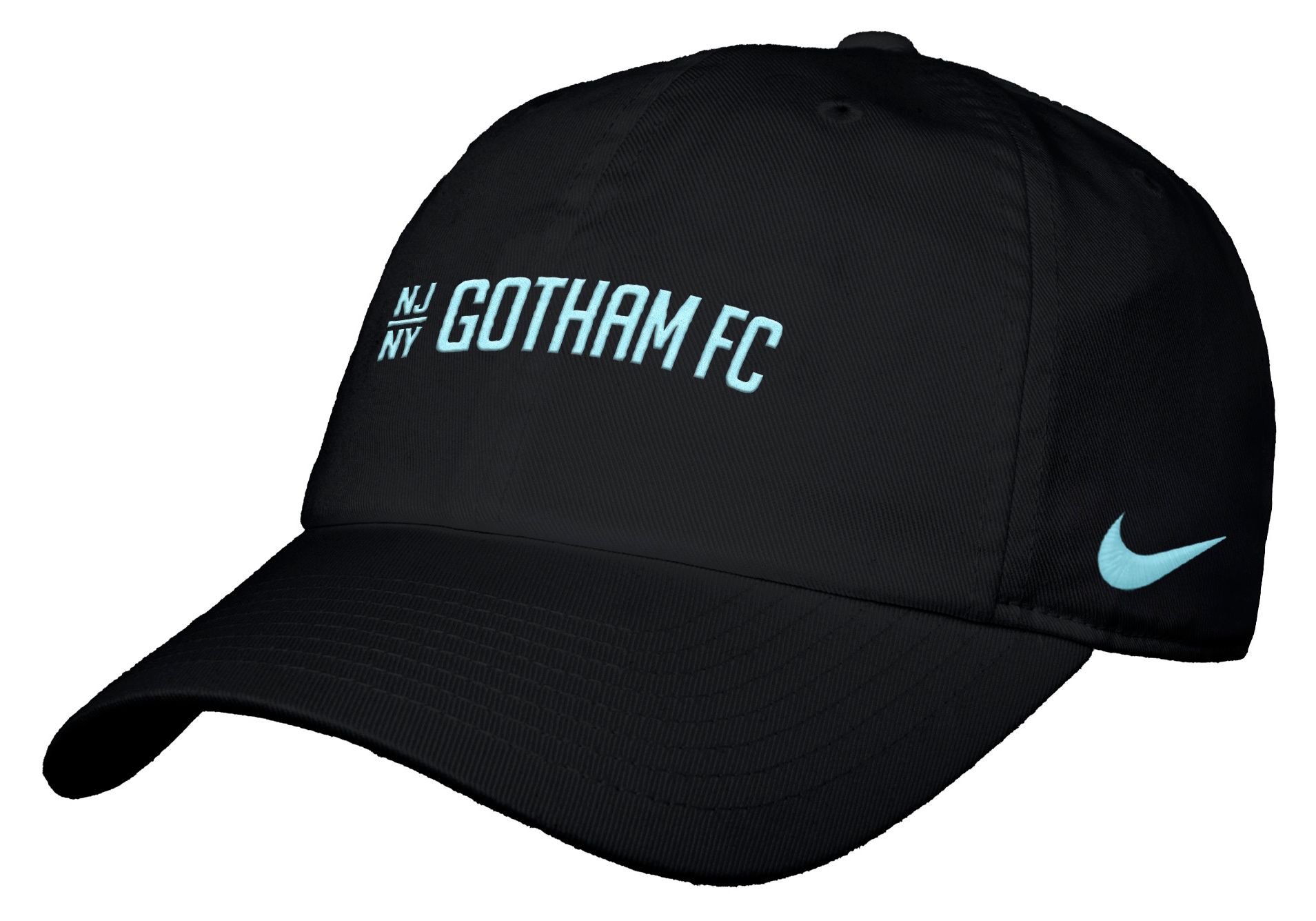 Nike Adult NJ/NY Gotham FC 2025-26 Black Wordmark Campus Adjustable Hat product image
