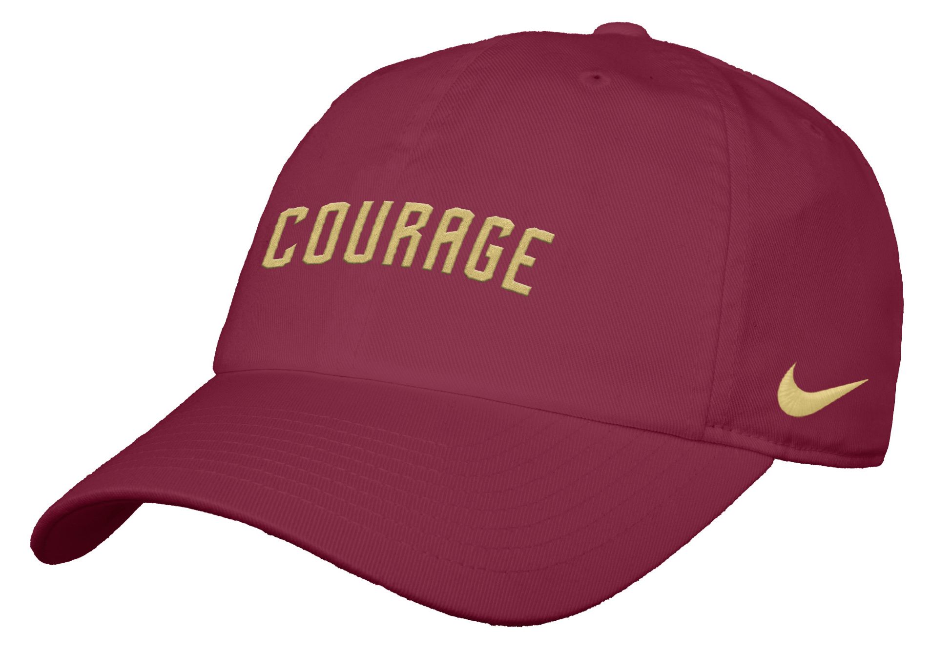 Nike Adult North Carolina Courage 2025-26 Red Wordmark Campus Adjustable Hat product image