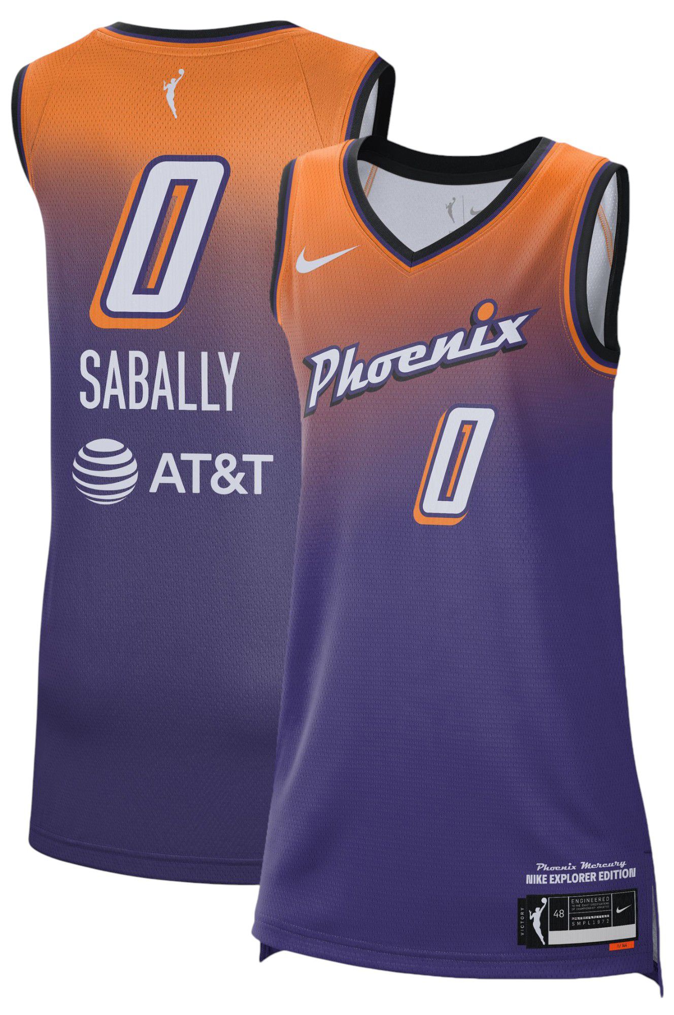 Nike Adult Phoenix Mercury Purple Satou Sabally #0 Explorer Jersey product image