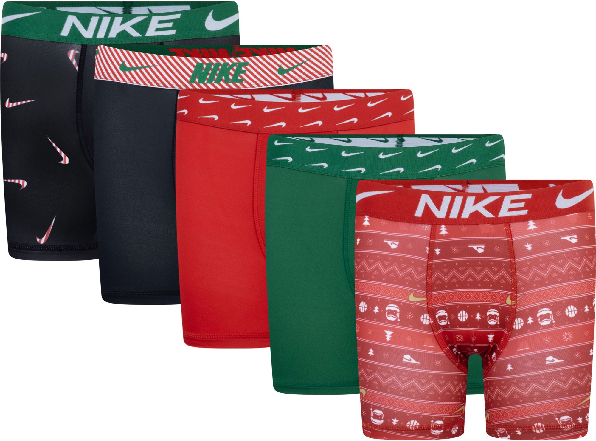 Nike Boys' Holiday Poly Boxer Briefs - 5 Pack product image
