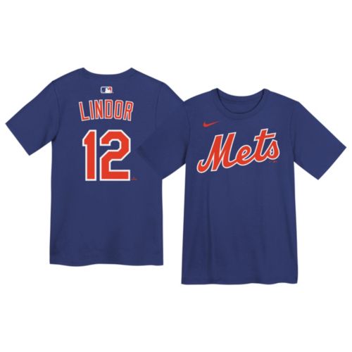 MLB Team Apparel Youth New York Mets Team Color Francisco Lindor