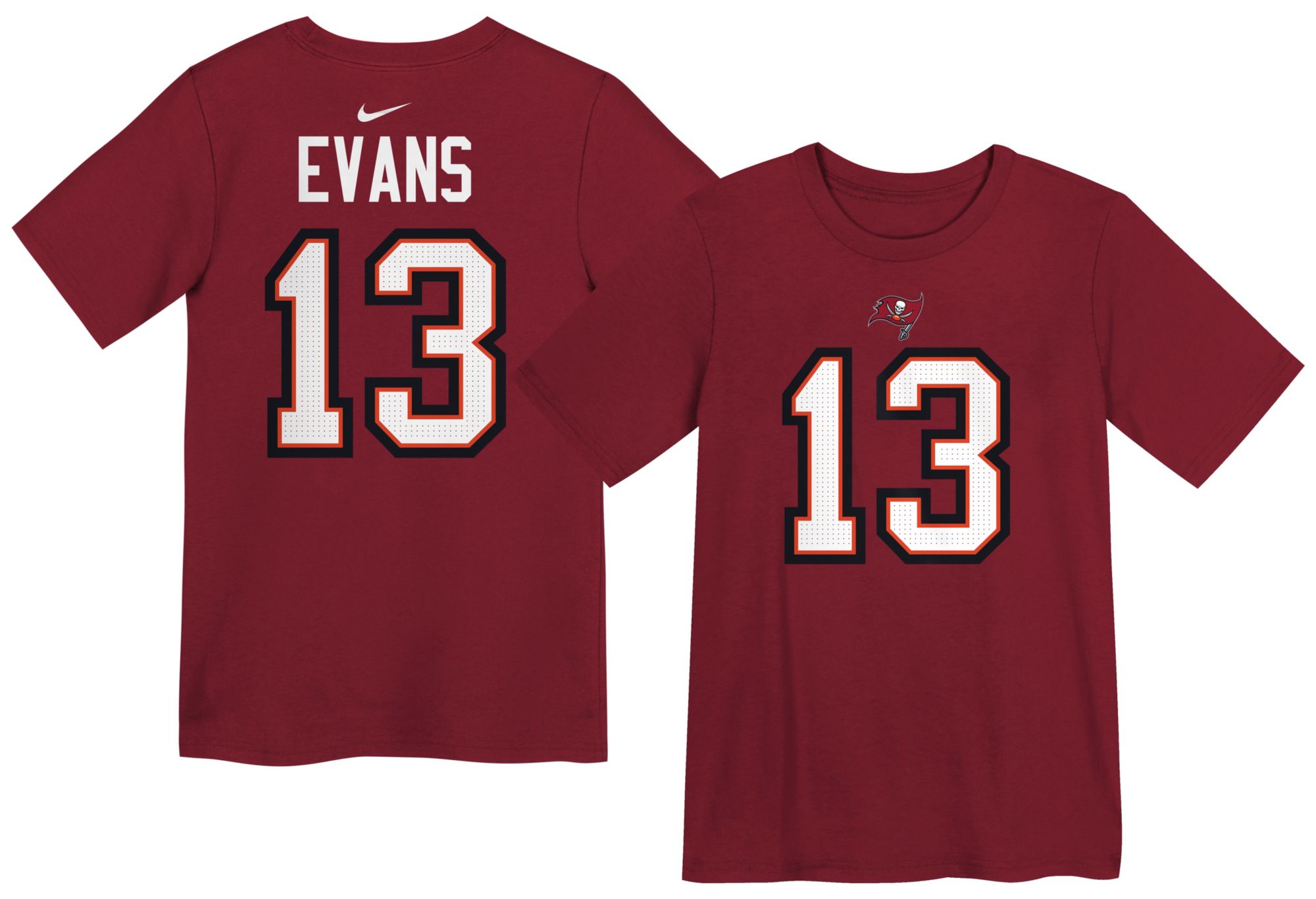 Nike Boys' Tampa Bay Buccaneers Mike Evans #13 Gym Red T-Shirt product image