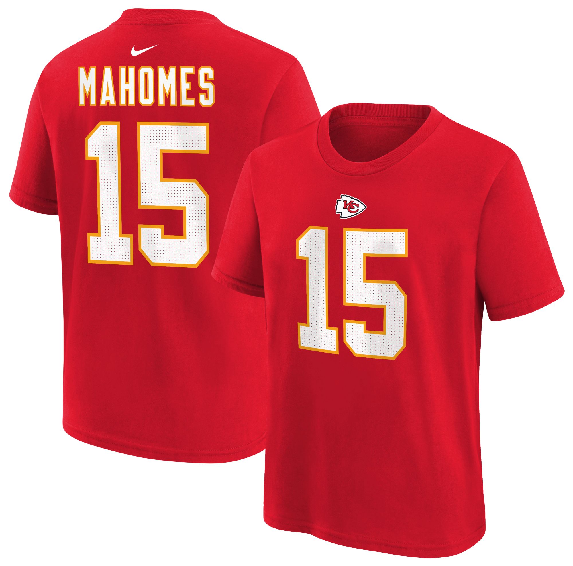 Nike Boys' Kansas City Chiefs Patrick Mahomes #15 University Red T-Shirt product image