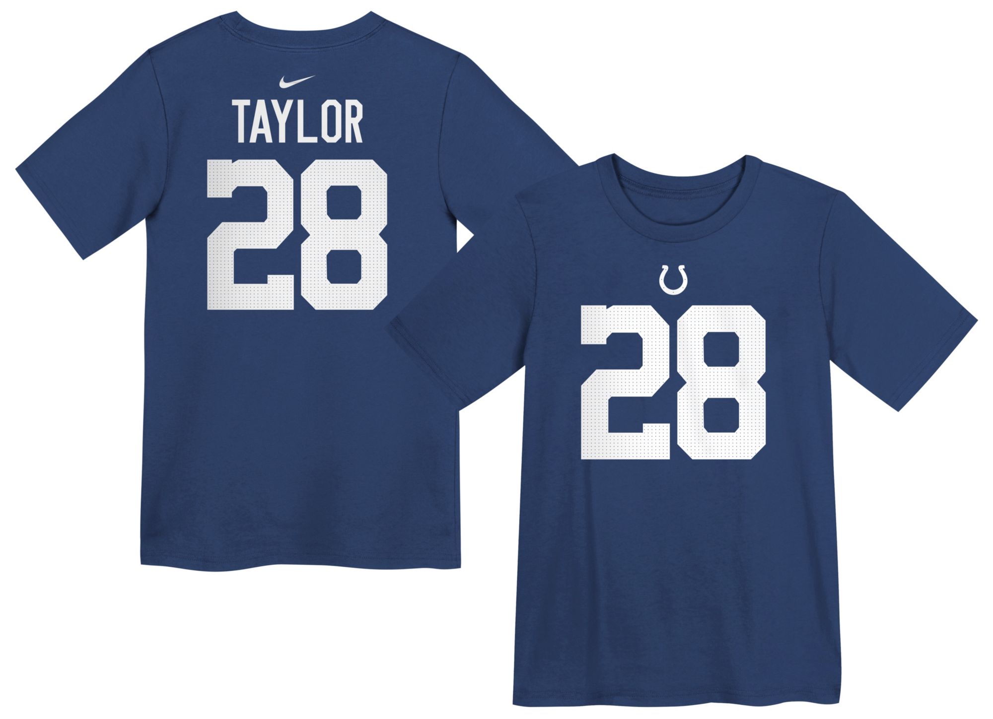 Nike Boys' Indianapolis Colts Jonathan Taylor #28 Gym Blue T-Shirt product image