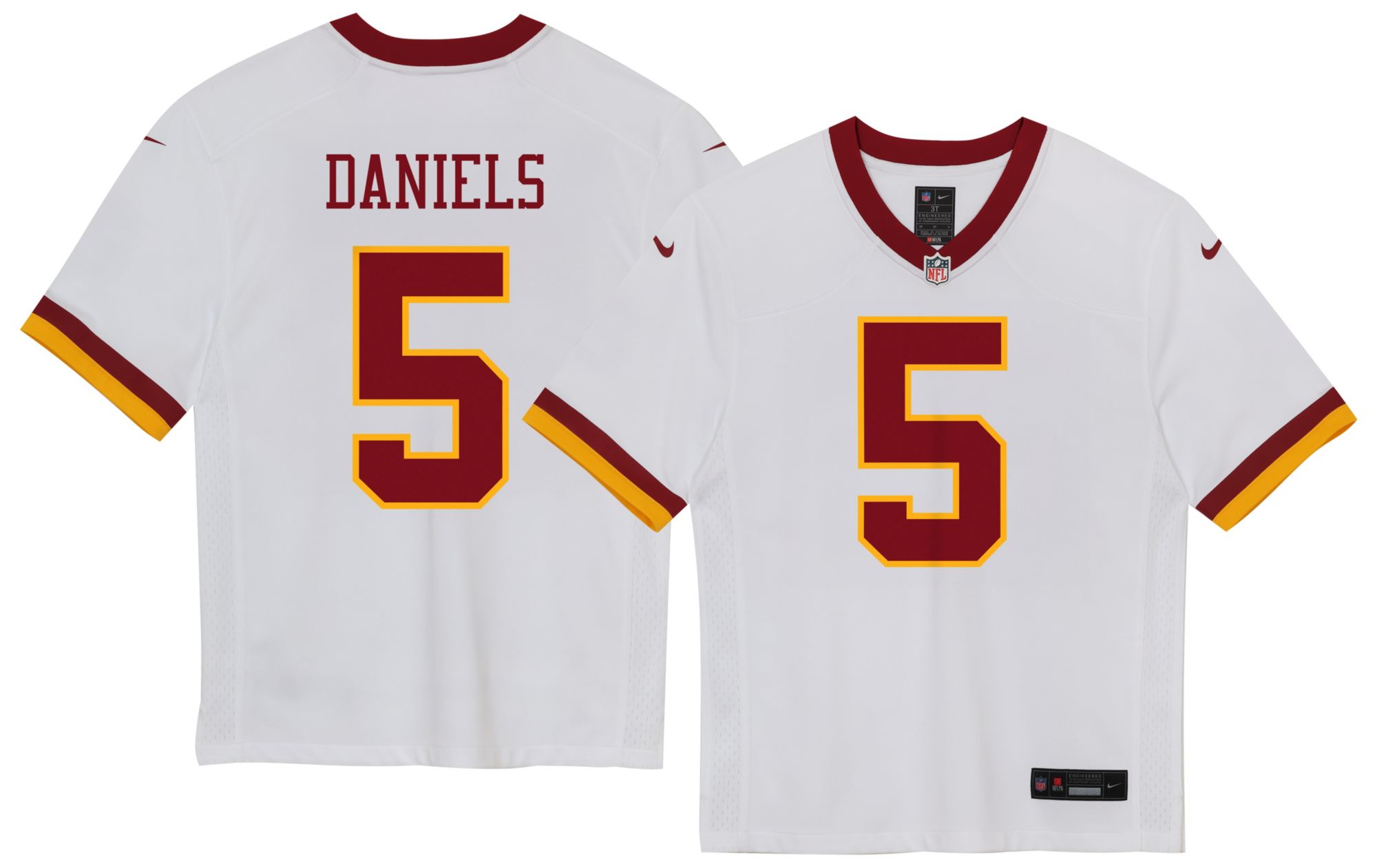 Nike Boys' Washington Commanders White Alternate 2 Game Jersey product image