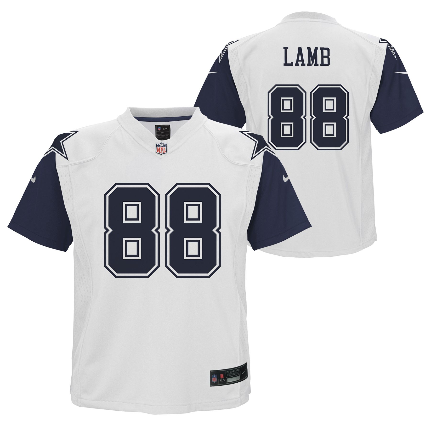 Nike Boys' Dallas Cowboys CeeDee Lamb #88 White Game Jersey product image