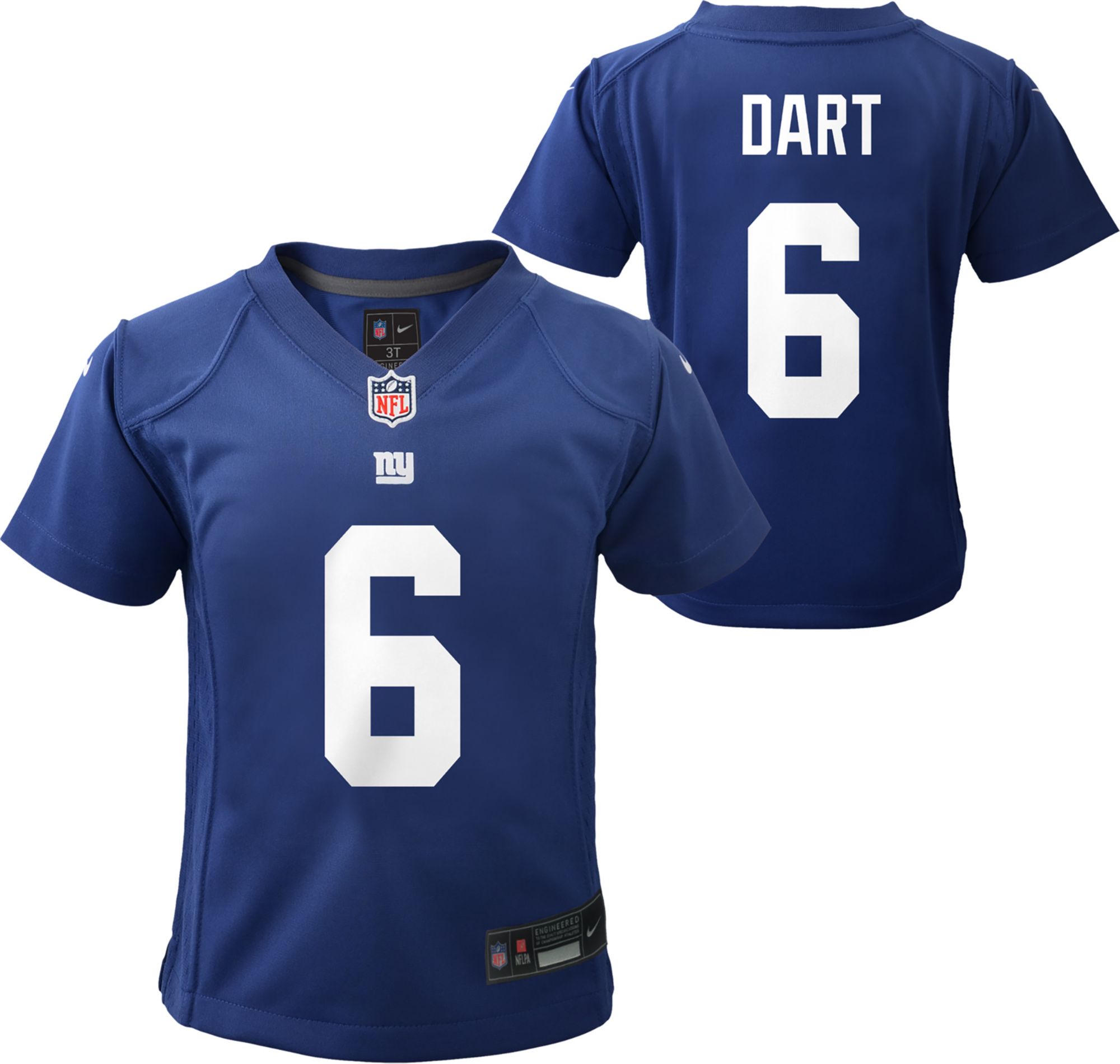 Nike Boys' New York Giants Jaxson Dart #6 Blue Limited Game Jersey product image