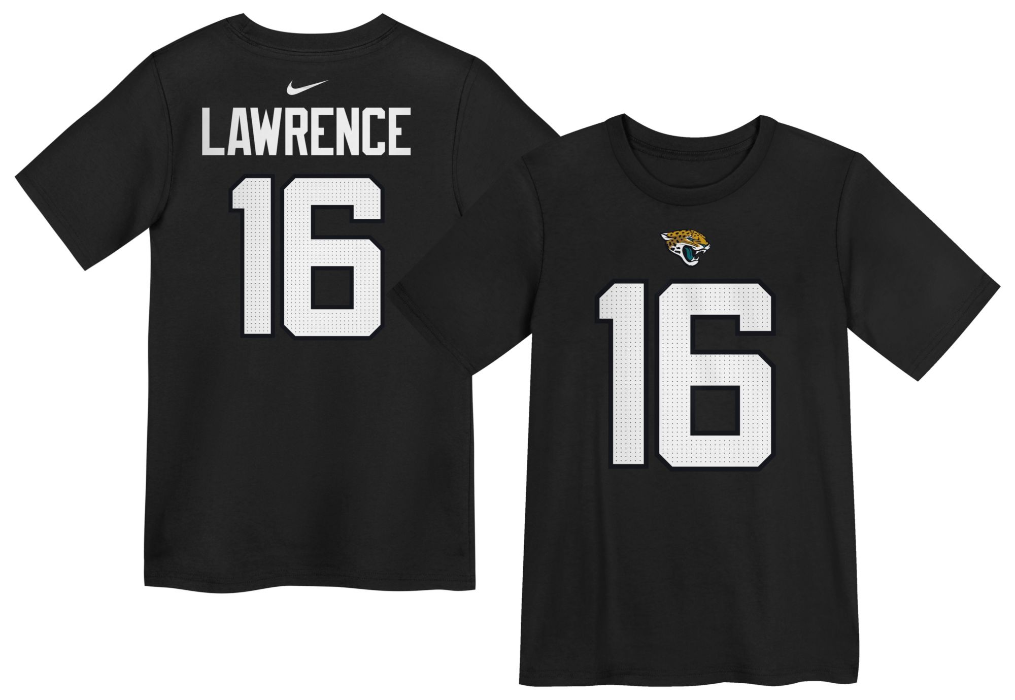 Nike Boys' Jacksonville Jaguars Trevor Lawrence #16 Black T-Shirt product image