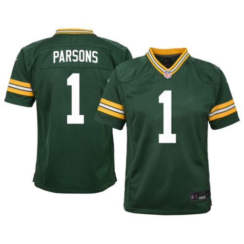 Nike Youth Green Bay Packers Micah Parsons #1 Green Game Home