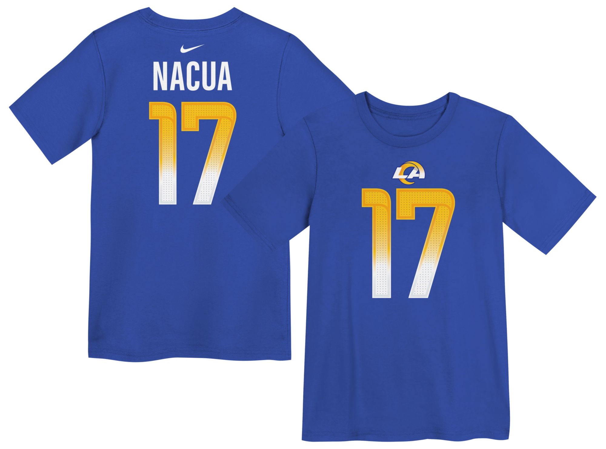 Nike Boys' Los Angeles Rams Puka Nacua #17 Game Royal T-Shirt product image