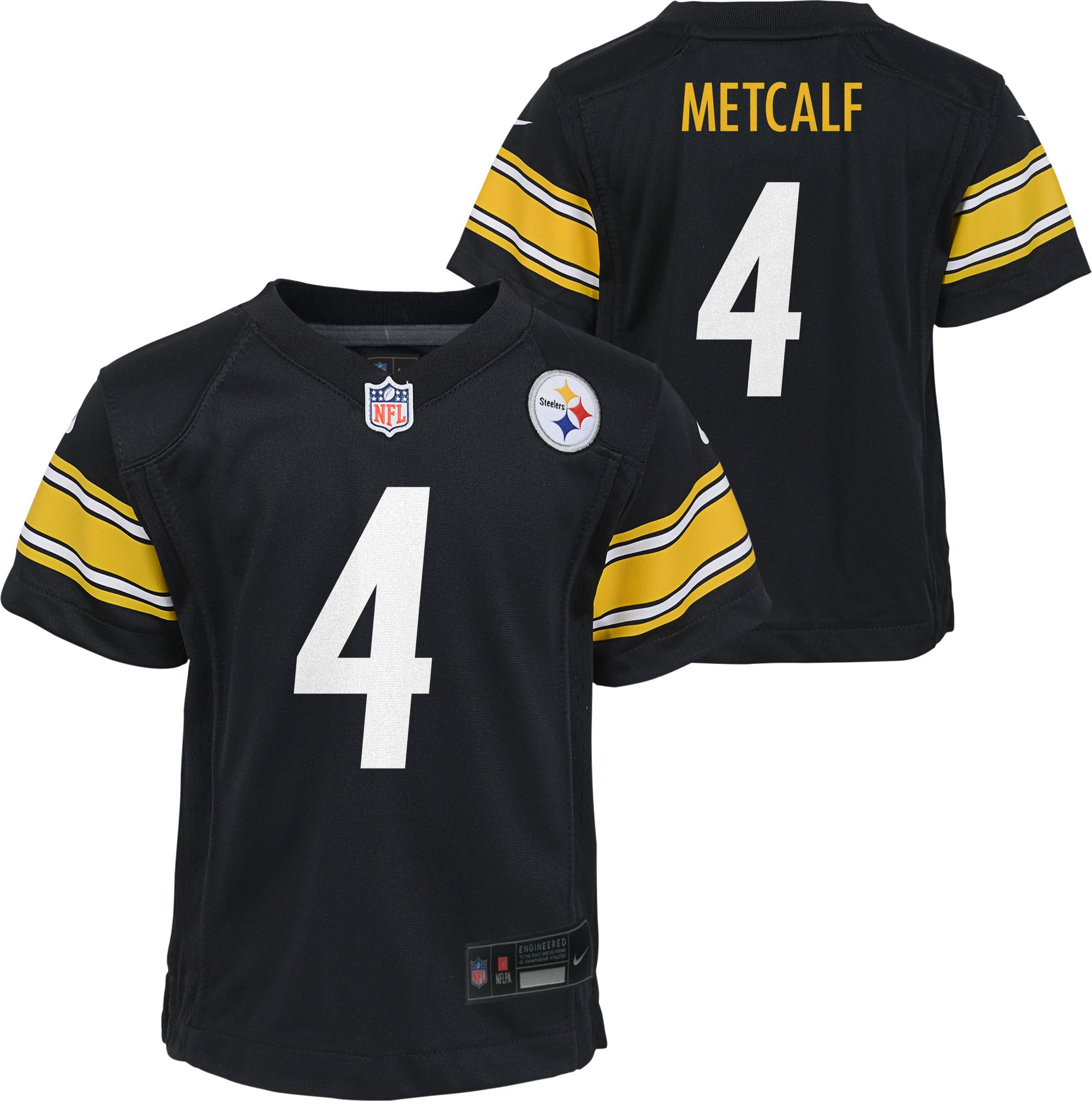 Nike Boys' Pittsburgh Steelers D.K. Metcalf #4 Black Game Jersey product image