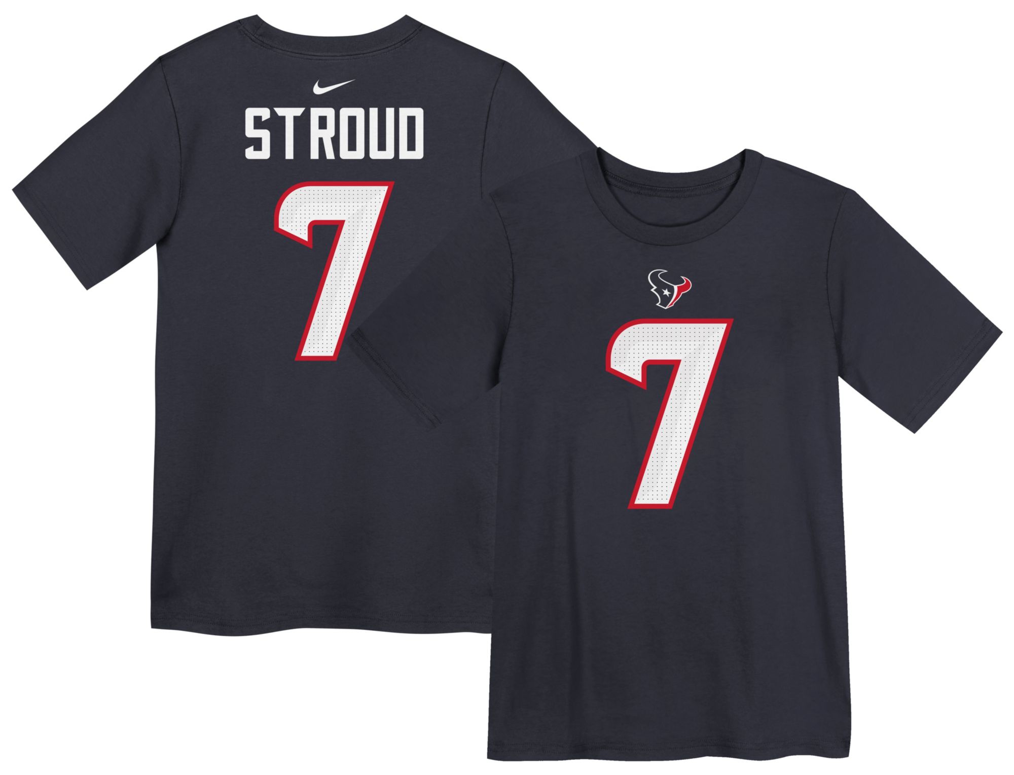 Nike Boys' Houston Texans C.J. Stroud #7 Marine T-Shirt product image