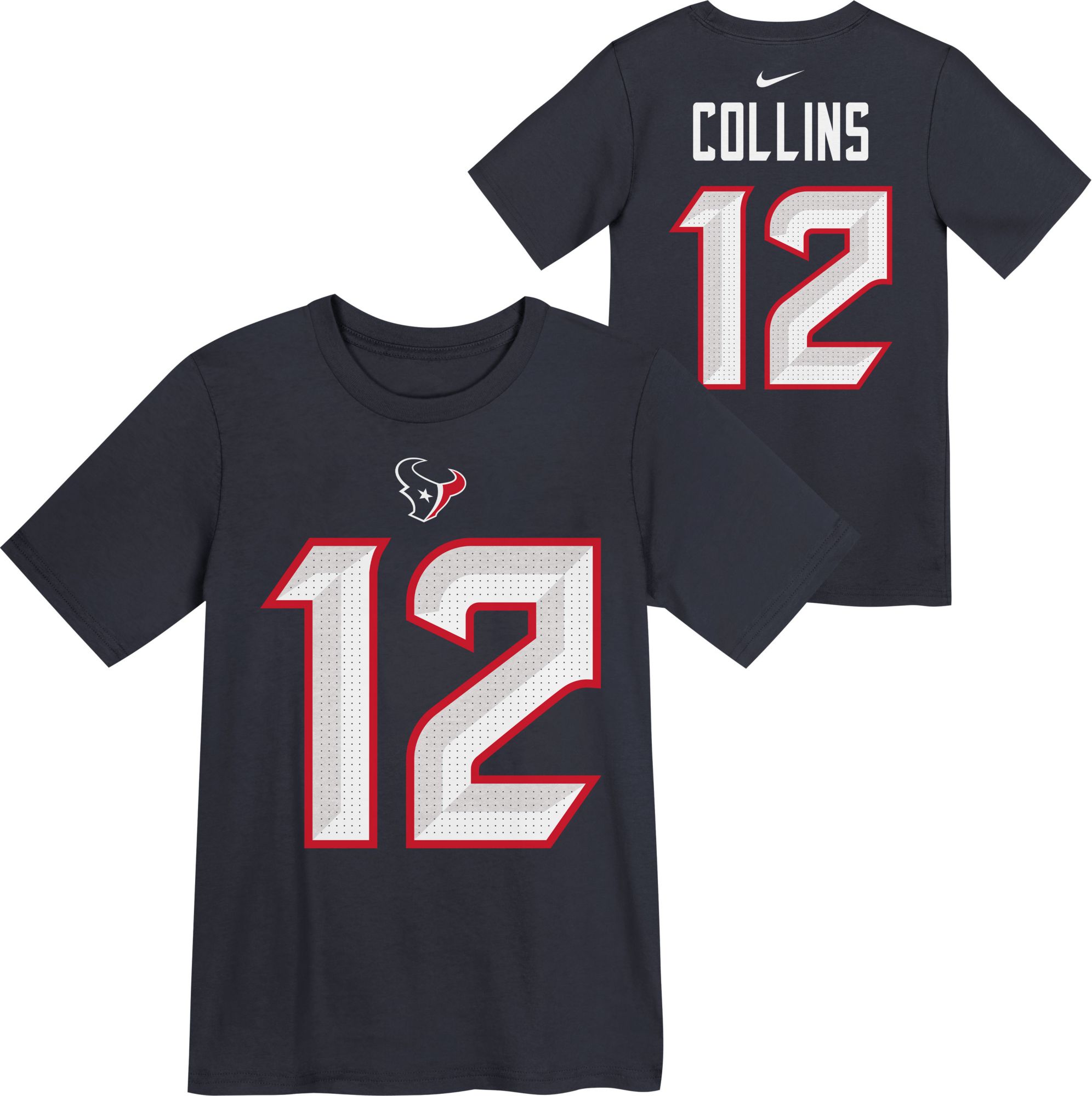 Nike Boys' Houston Texans Nico Collins #12 Marine T-Shirt product image
