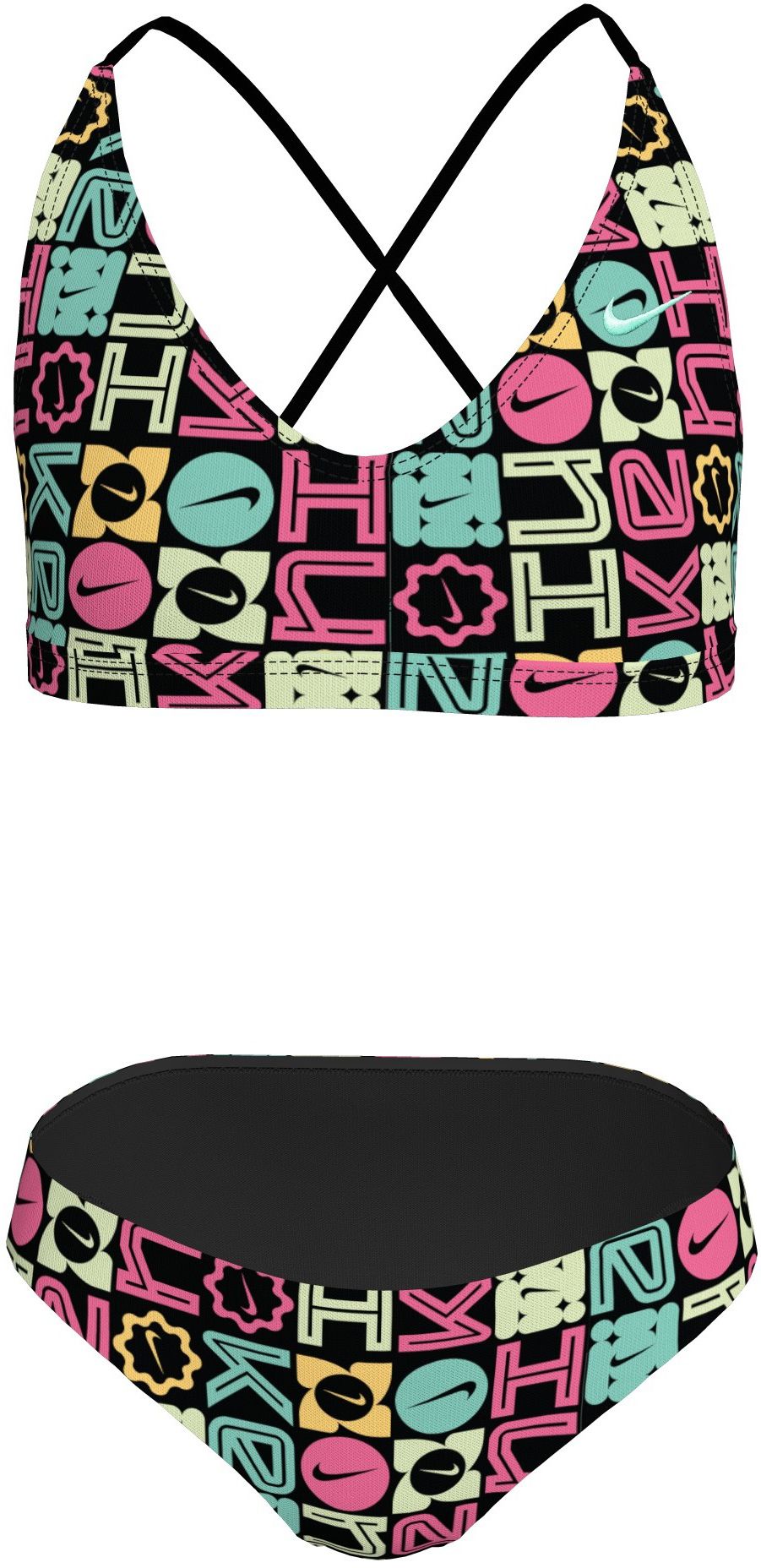 Nike Girls' Logo Block Lace-Up Bikini Set product image