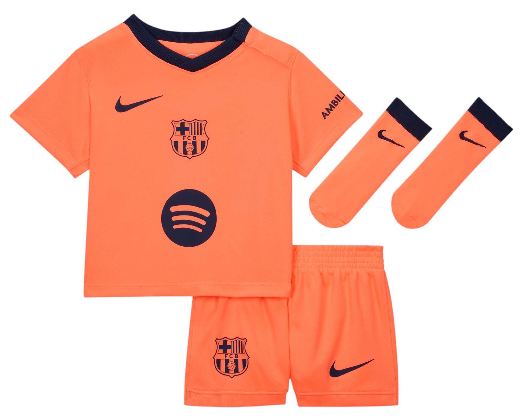 Nike Infant FC Barcelona 2025 Orange Third Prematch Jersey product image