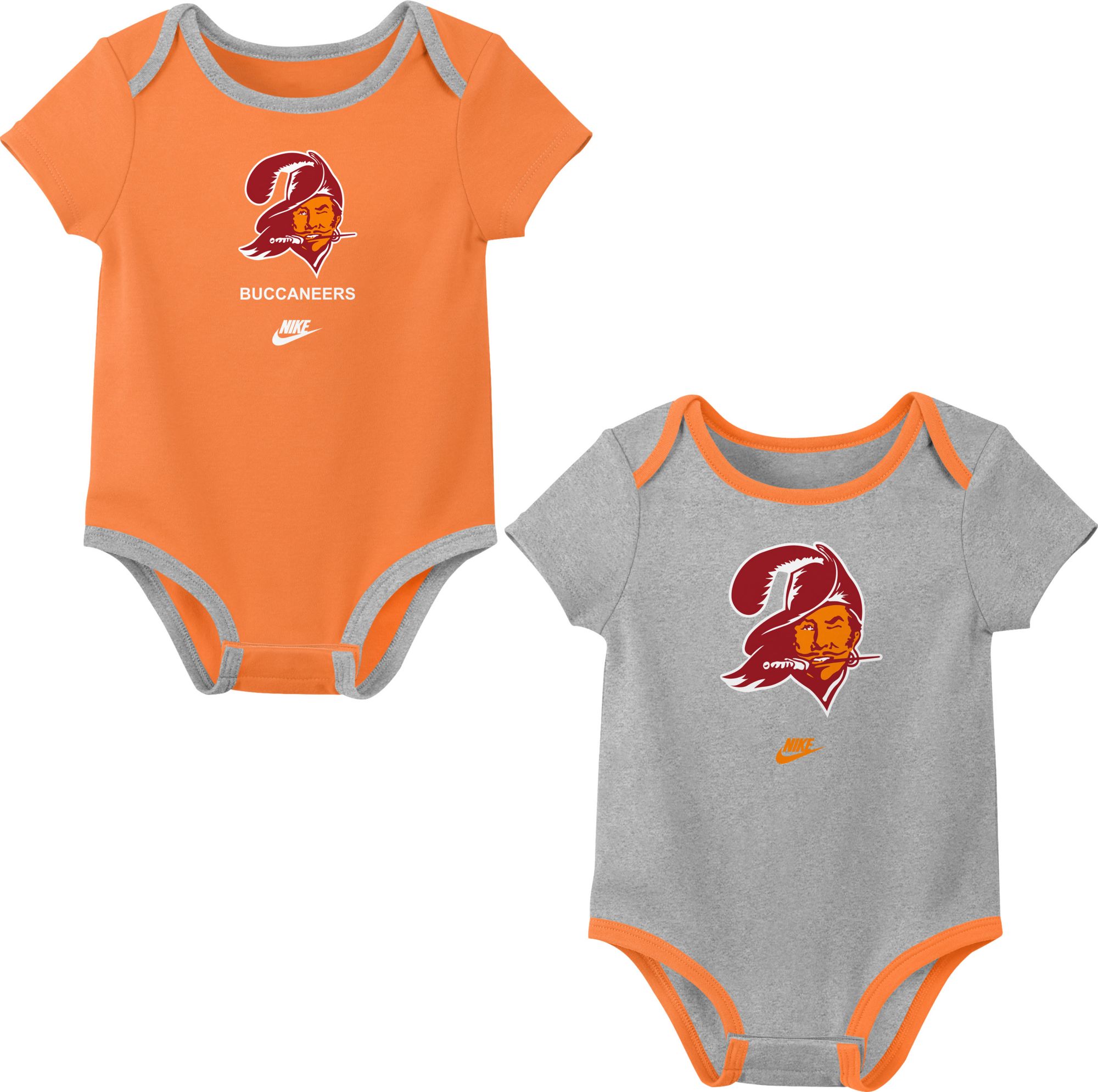 Nike Infant Tampa Bay Buccaneers Buccaneer Red All Day Play 3-Pack Creeper Set product image