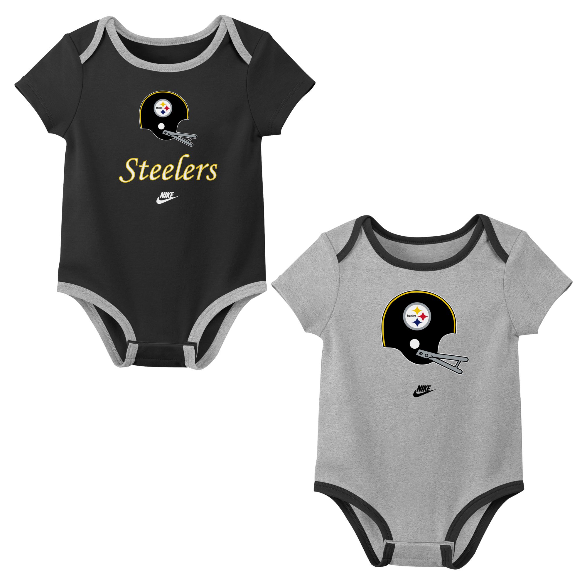 Nike Infant Pittsburgh Steelers Gold All Day Play 3-Pack Creeper Set product image