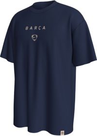 Nike Men's FC Barcelona 2025 Navy Third T90 Wordmark T-Shirt