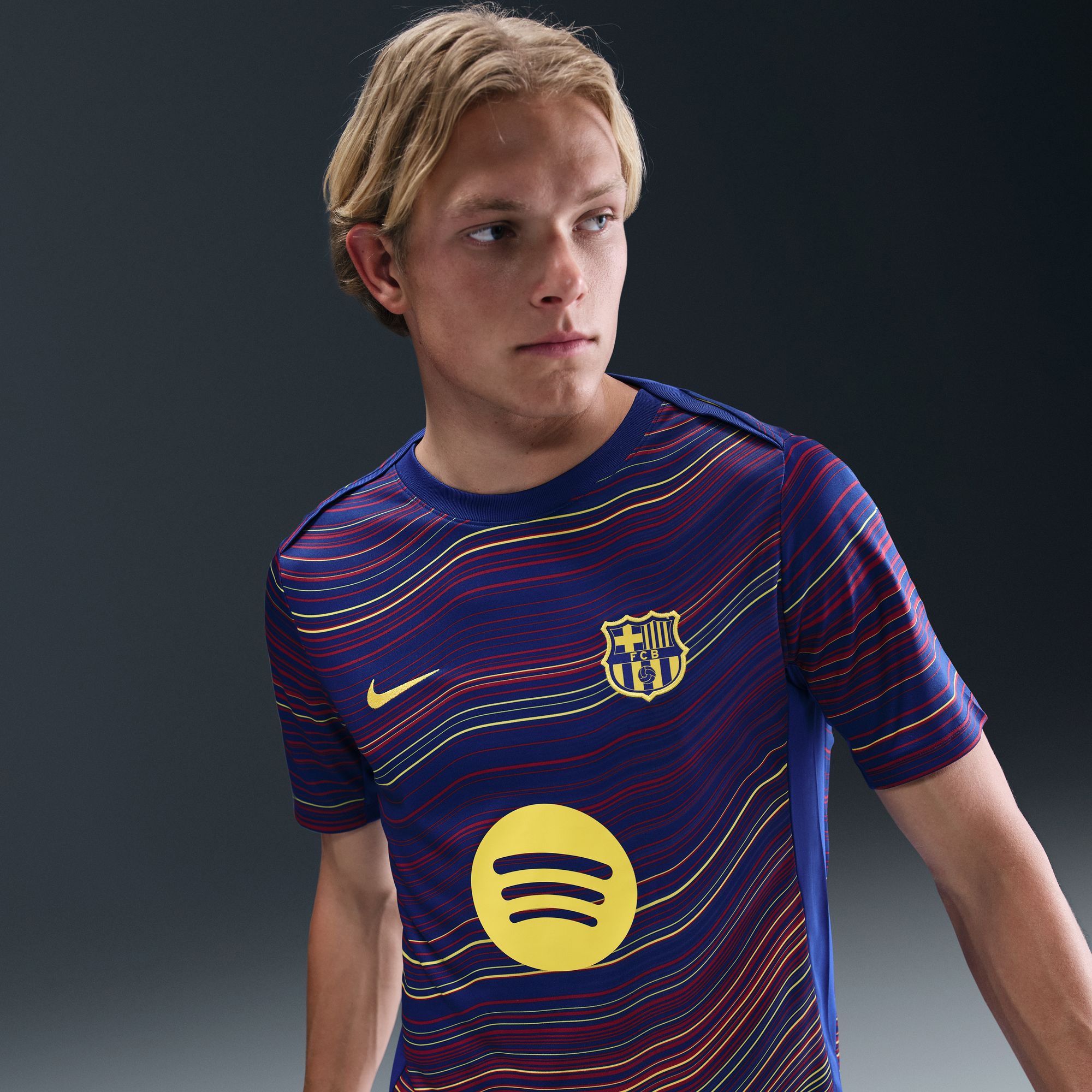 Nike Men's FC Barcelona 2025 Blue Third Prematch Jersey product image