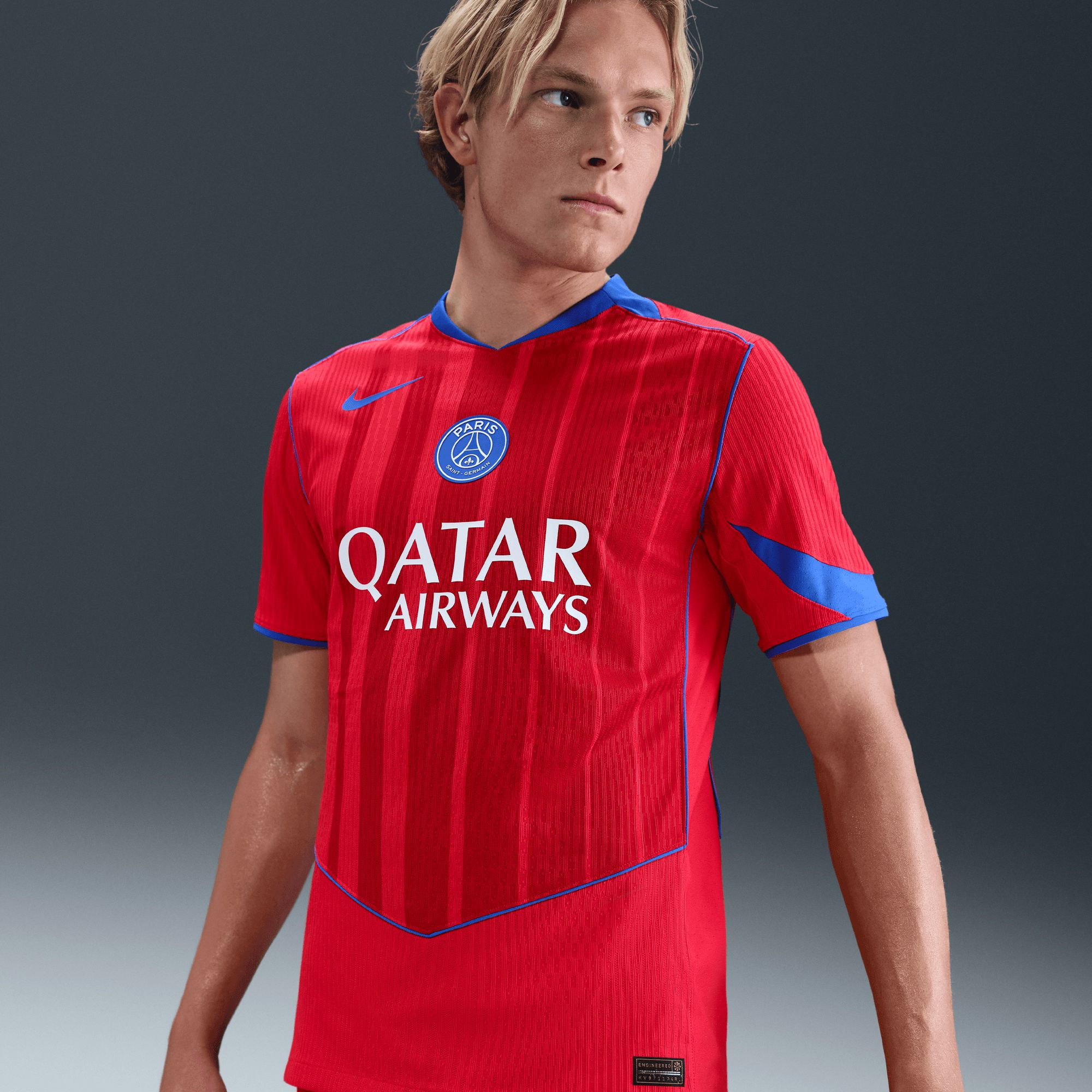 Nike Adult Paris Saint-Germain FC 2025-26 Red Third Authentic Jersey product image